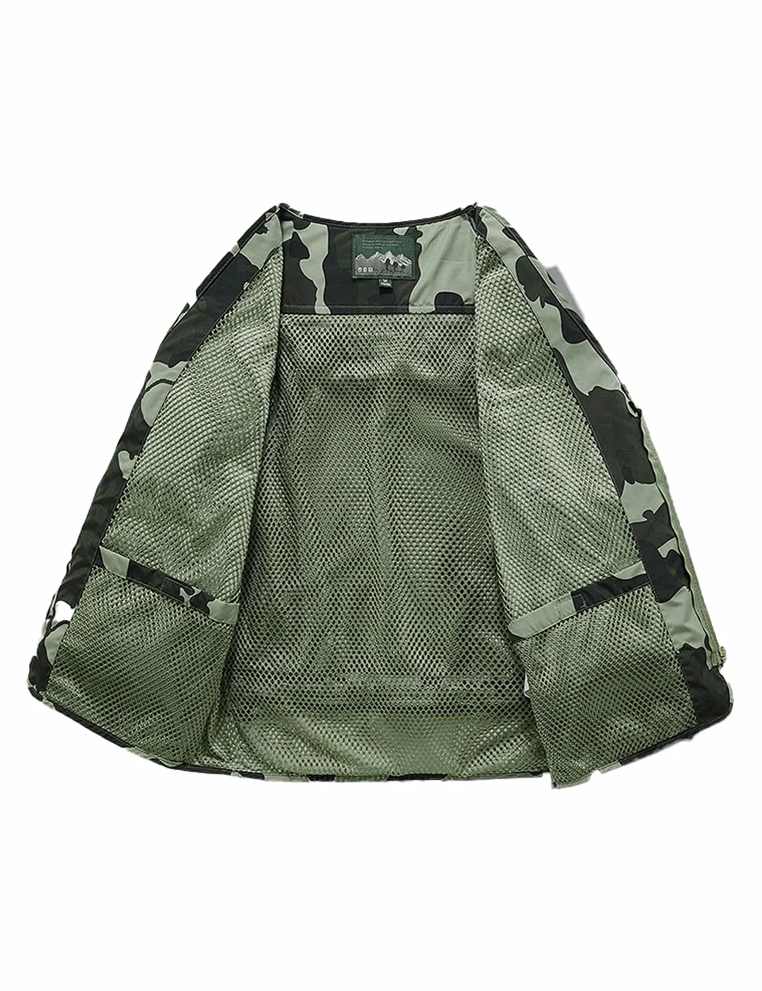 Gilet cargo en maille pour homme avec poches multiples