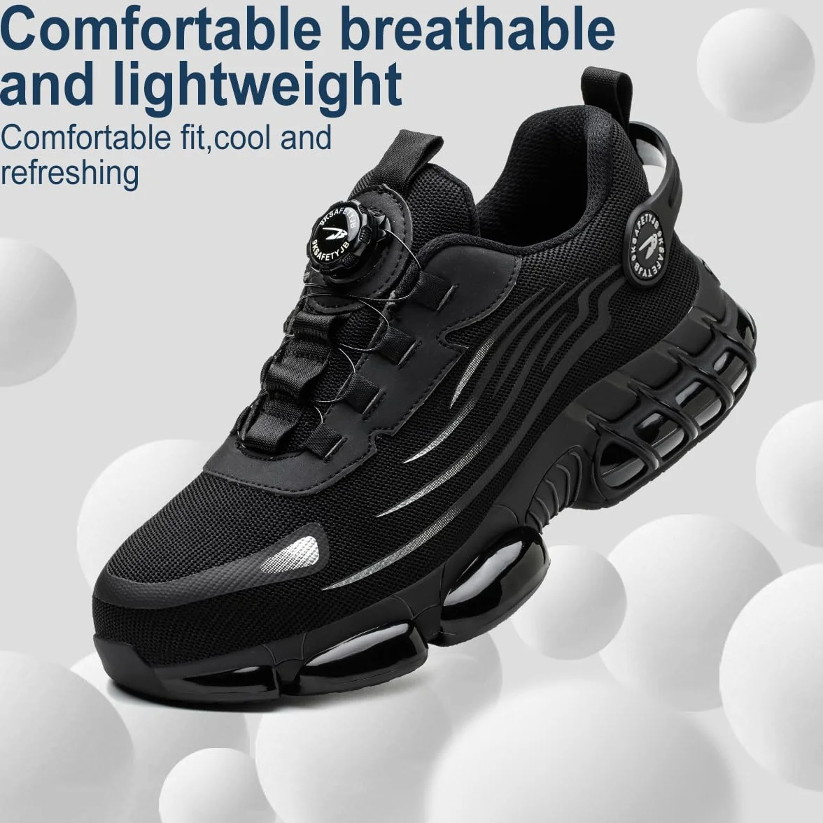 Chaussures de Sécurité Hommes Légères Respirantes Embout Acier Antidérapantes 38-46 EU