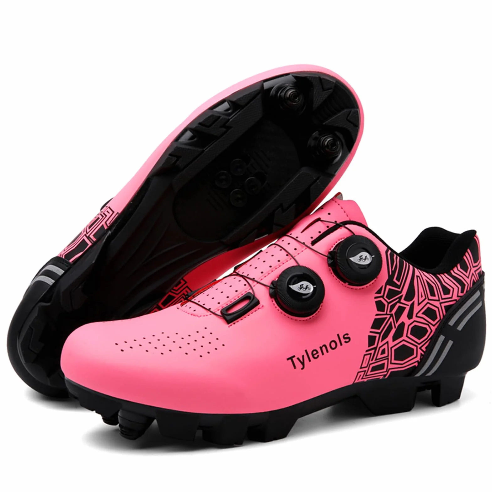 Chaussures de Cyclisme VTT Femme compatibles Pelaton Look SPD SPD-SL Delta Cleats Respirantes Vélo de Route