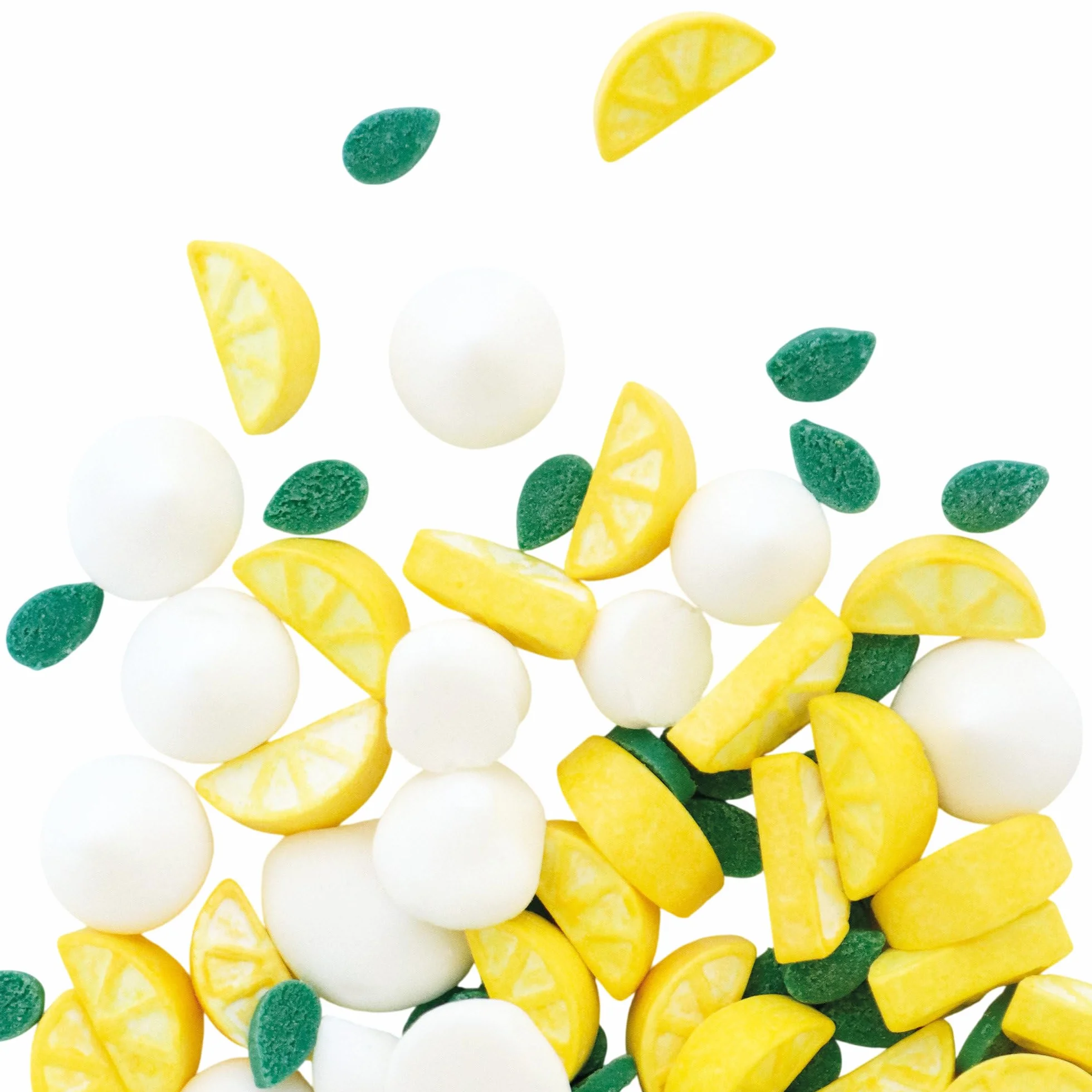 ScrapCooking - Décors Sucrés Citrons & Meringues 30 g - Décorations Alimentaires Pâtisserie - Sprinkles Sucrés Comestibles - Pour Desserts, Gâteaux, Tartes, Bûches - 7488