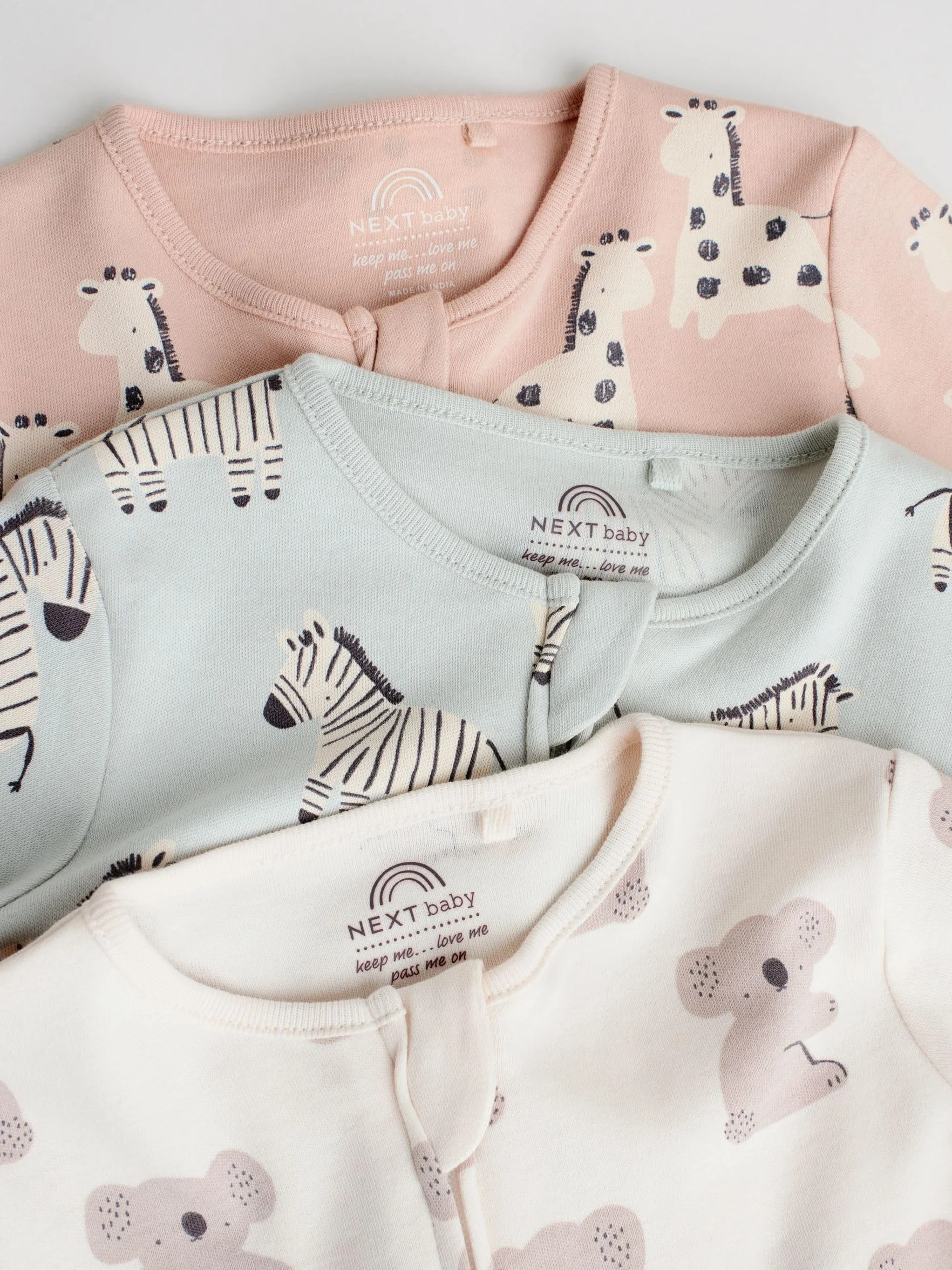 NEXT Bébé Dors-Bien sans Pieds à Fermeture zippée Double Sens Lot de 3