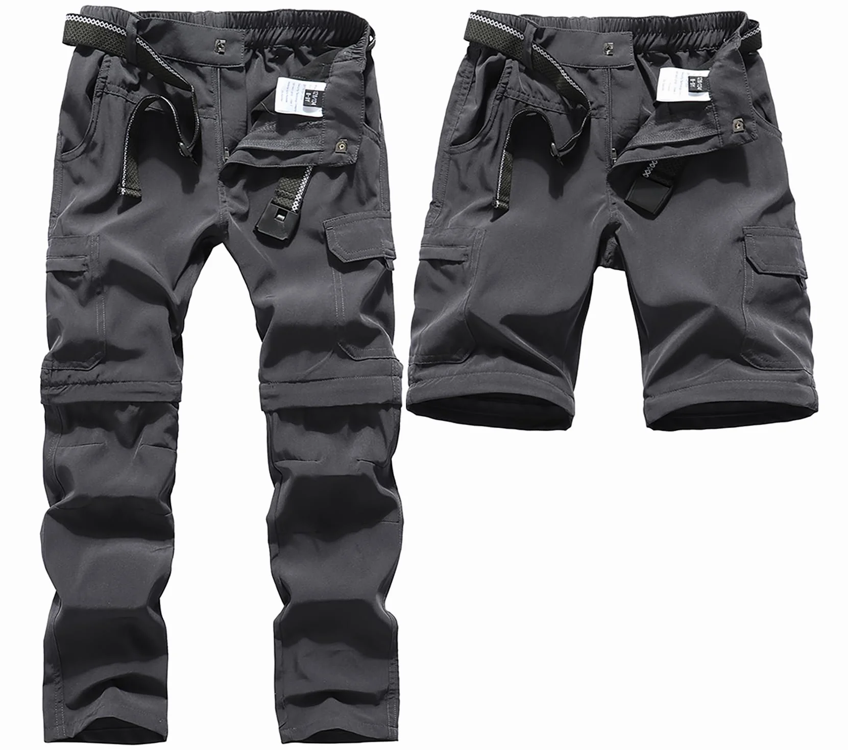 DAFENGEA Pantalon cargo de randonnée pour enfants décontracté séchage rapide convertible