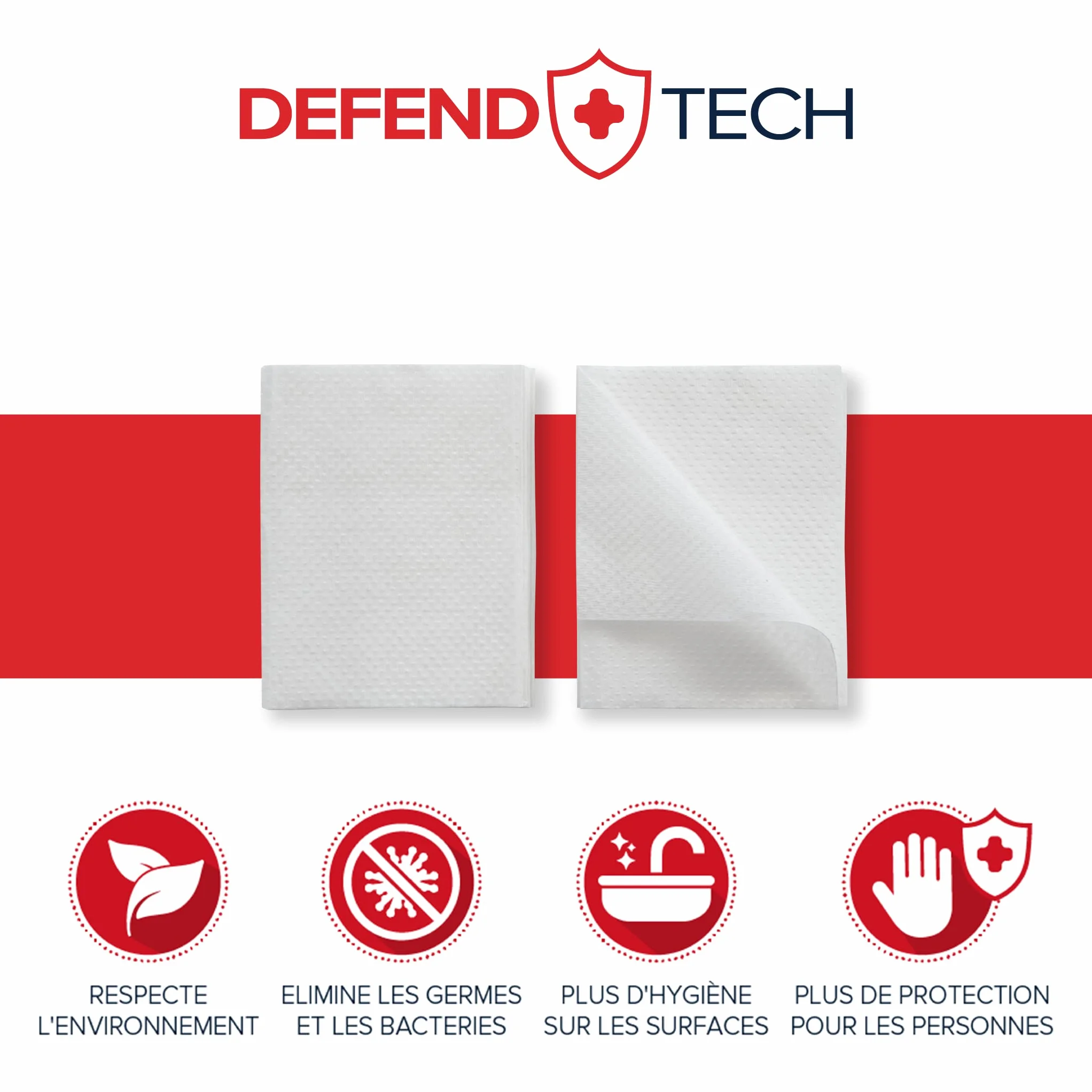 PAPERNET Defend Tech Papier Hygiénique Enchevêtré 417818, Papier Hygiénique à Feuille Unique avec Formule Antibactérienne, 12 Paquets de 6 Unités avec 200 Feuilles 21 x 11 cm