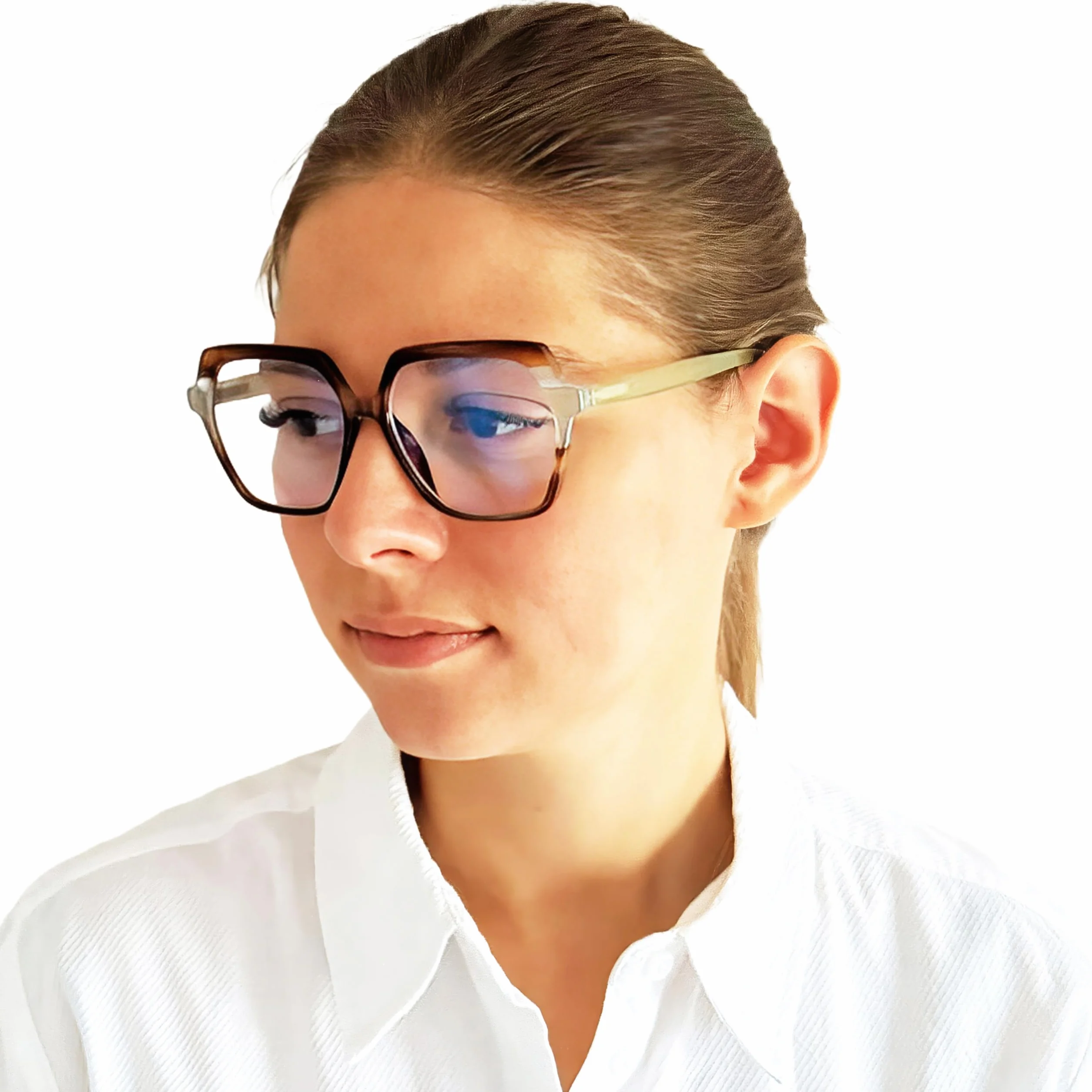 Lunettes de Lecture Oversize Hexagonales Monture Légère Femme