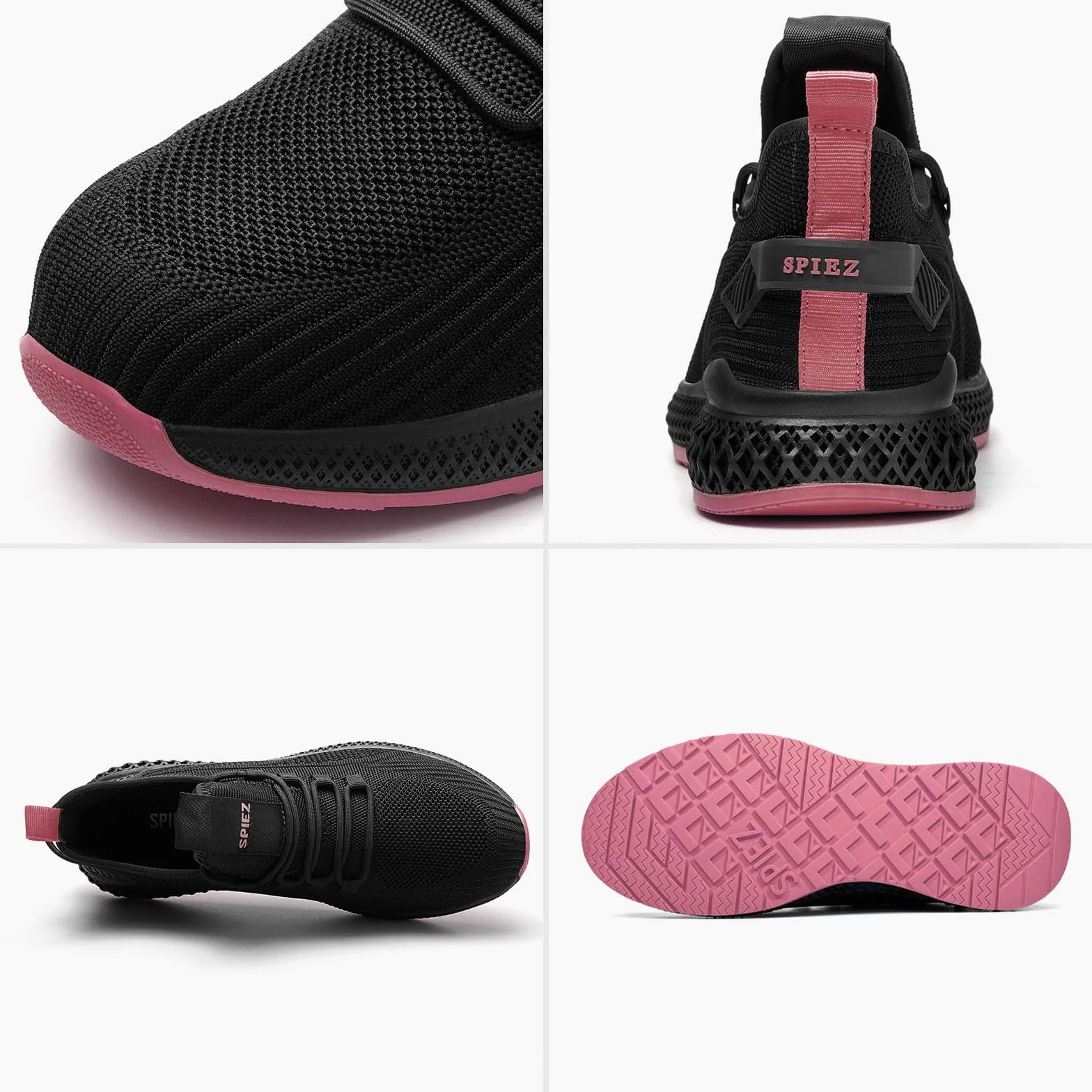 SPIEZ Chaussures de Sécurité Anti-écrasement Femmes Légères Anti-crevaison Respirantes Basket Securite Travail