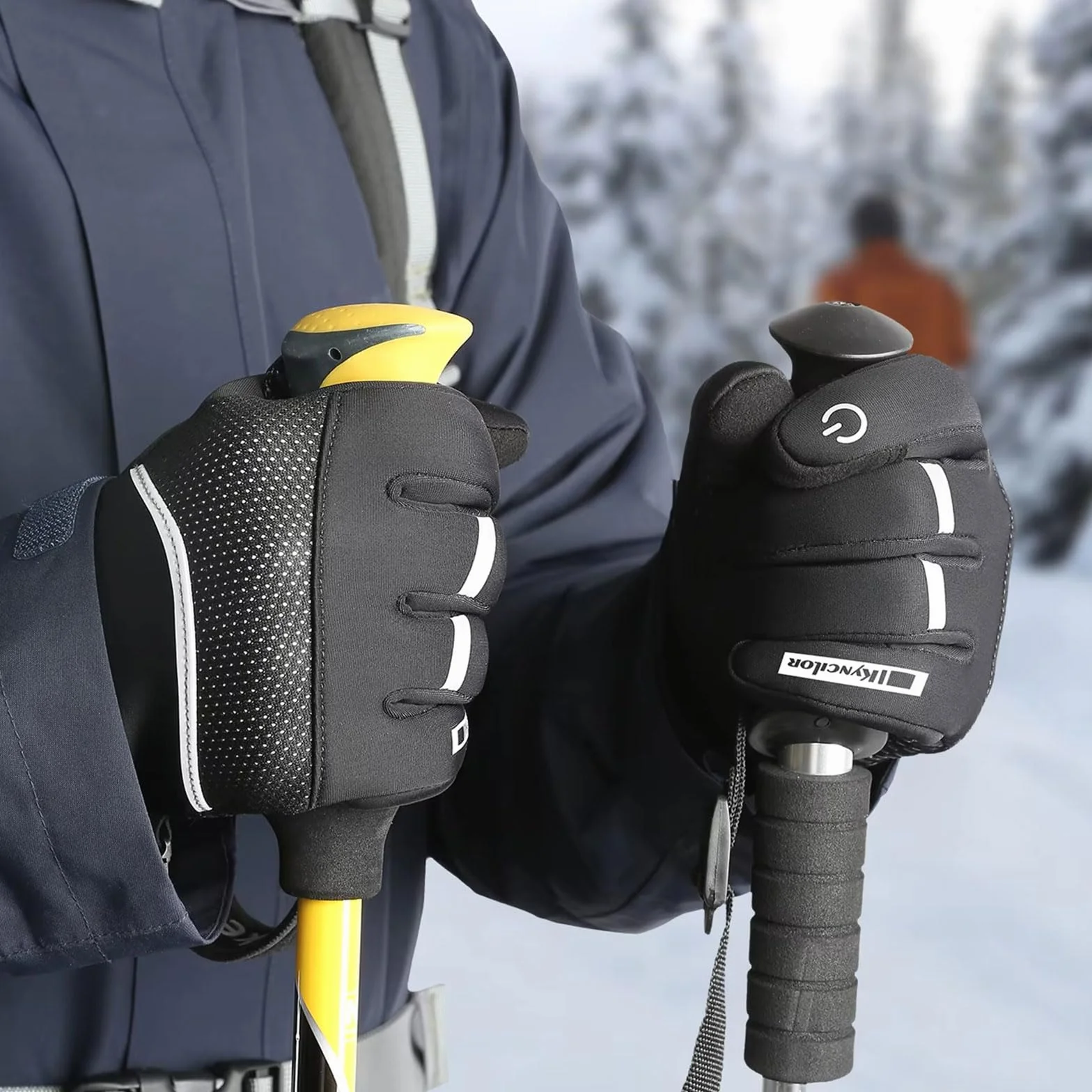 Gants d'hiver antidérapants pour ski, course à pied, cyclisme