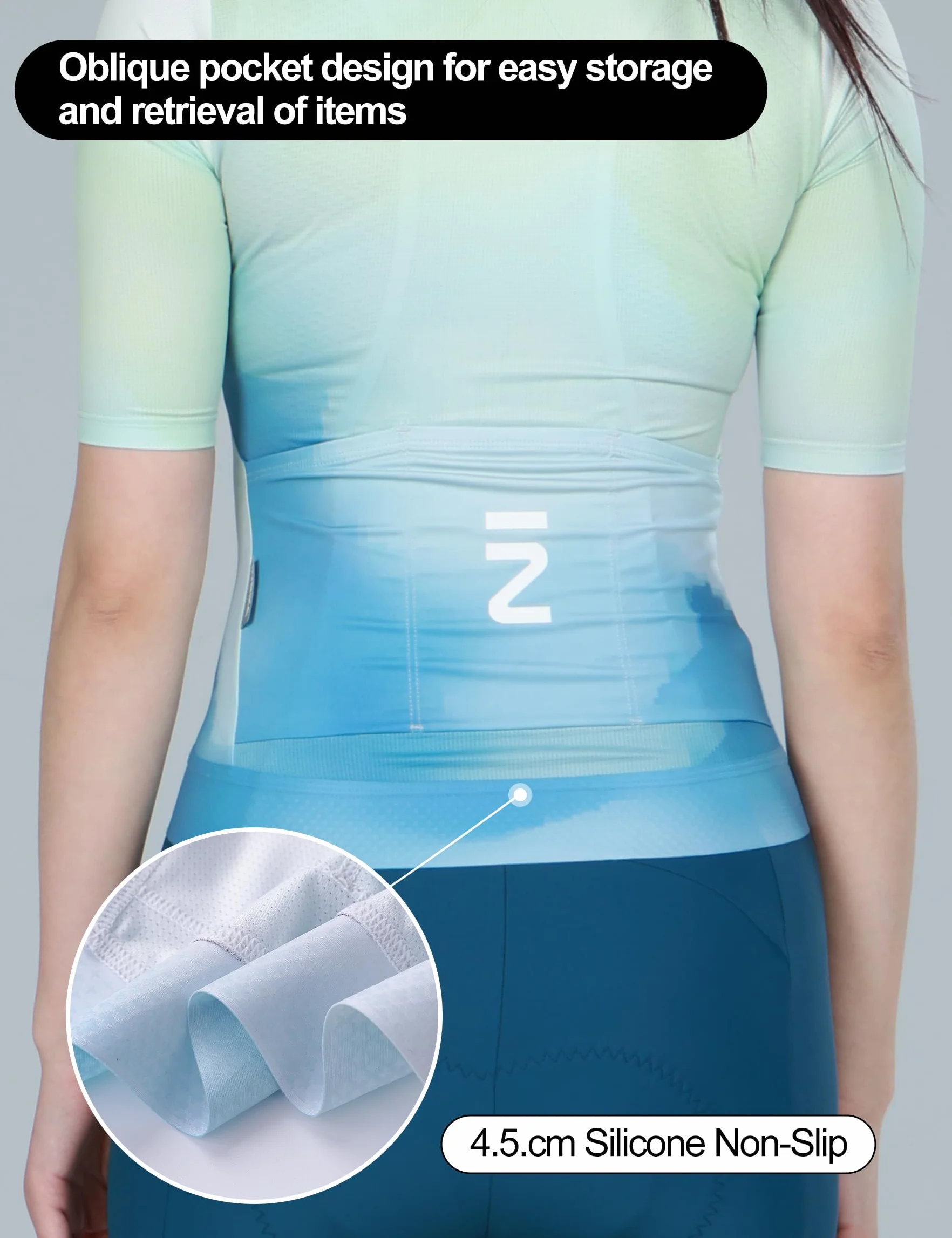 INBIKE Maillot Cyclisme Femme Manche Courte Velo Route Souple Respirant