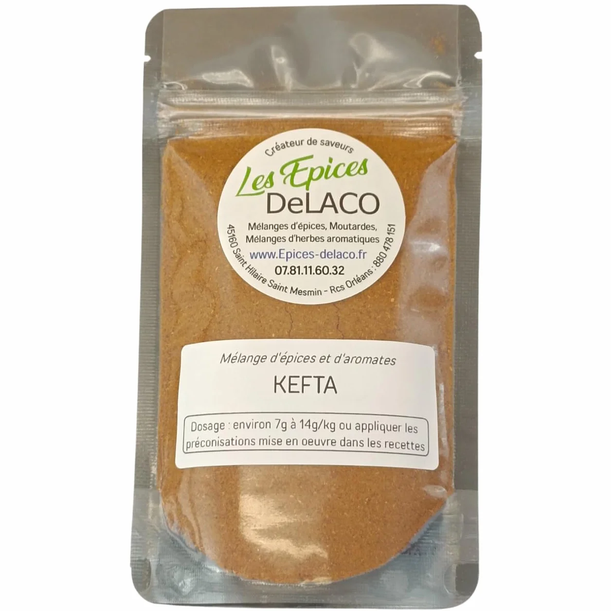 Mélange KEFTA 440g XL | Les Epices DeLACO | Epices, herbes, aromates, aide culinaire pour assaisonnement : viandes, poissons, légumes, marinades, barbecue, grillades