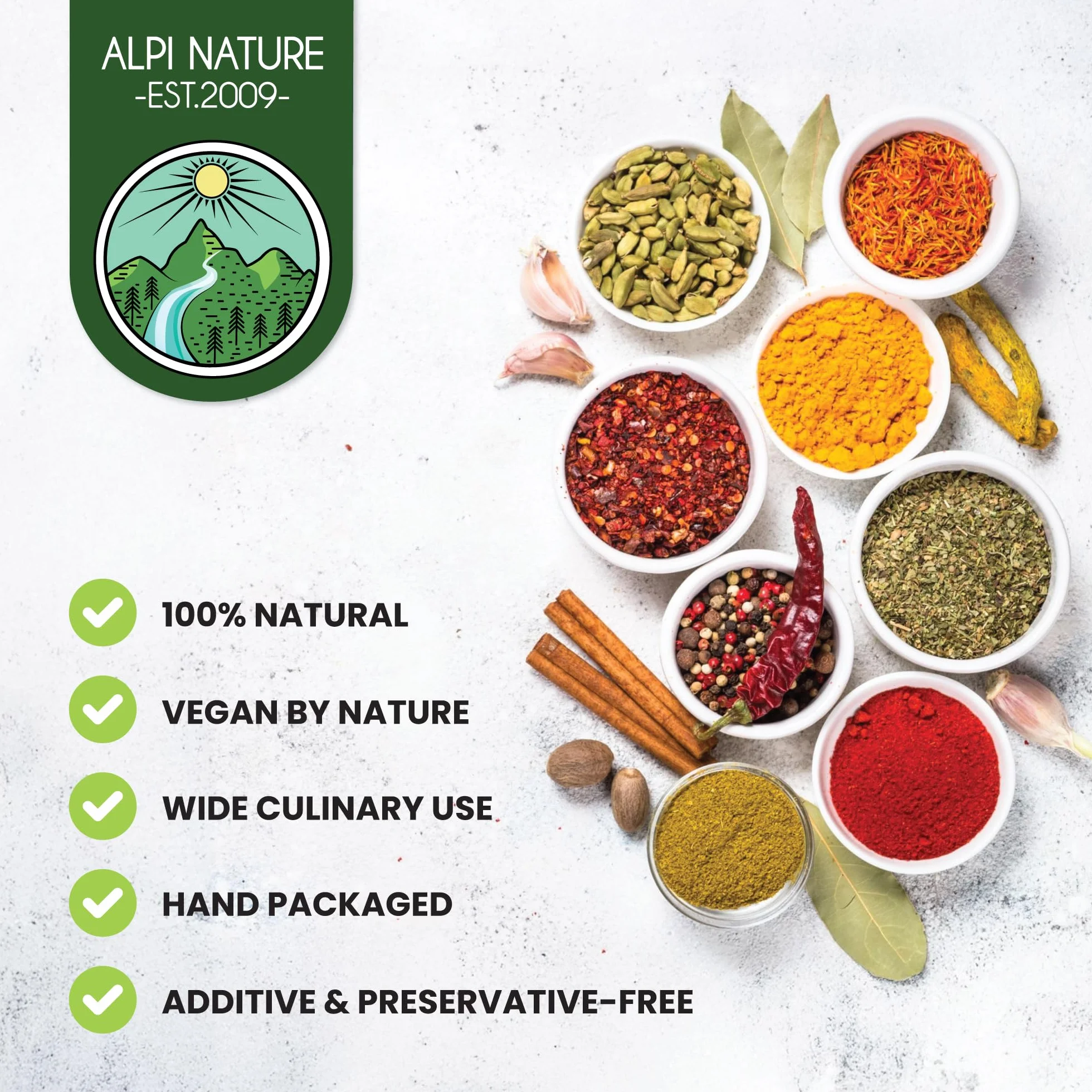 Alpi Nature Poivre 5 baies en grain 500g, Mélange d'Épices de 5 Couleurs, Poivre Noir, Blanc, Vert, Rose et Piment de la Jamaïque
