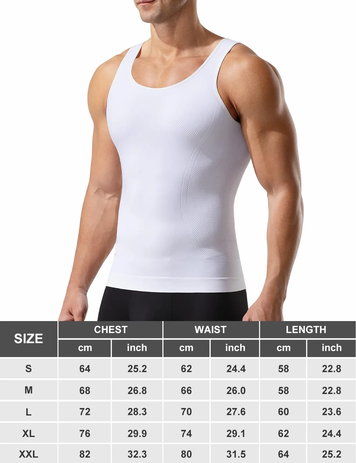 Casey Kevin Débardeur de Compression Homme Gainant Tee Shirt Minceur Ventre Plat Body Shaper