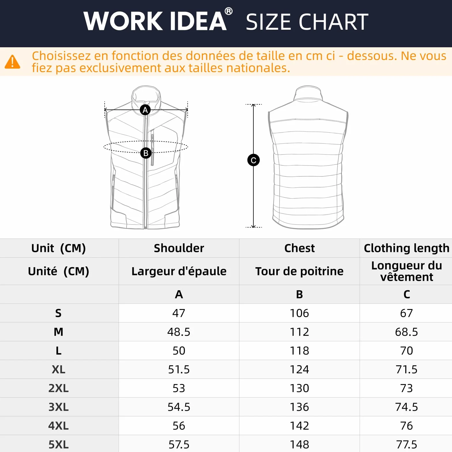 WORK IDEA Gilet softshell homme imperméable coupe-vent veste sans manches respirant léger poches cyclisme course randonnée golf