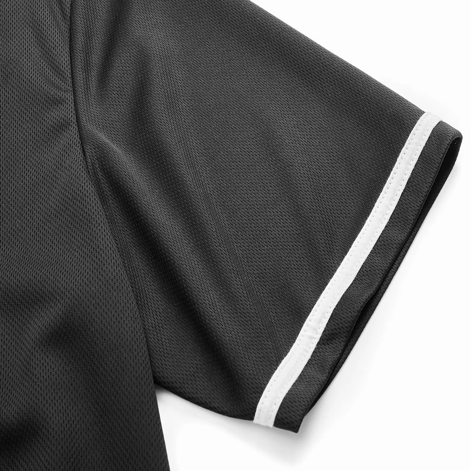 Maillot de baseball boutonné homme manches courtes couleur unie Hip Hop Team Sports Uniformes