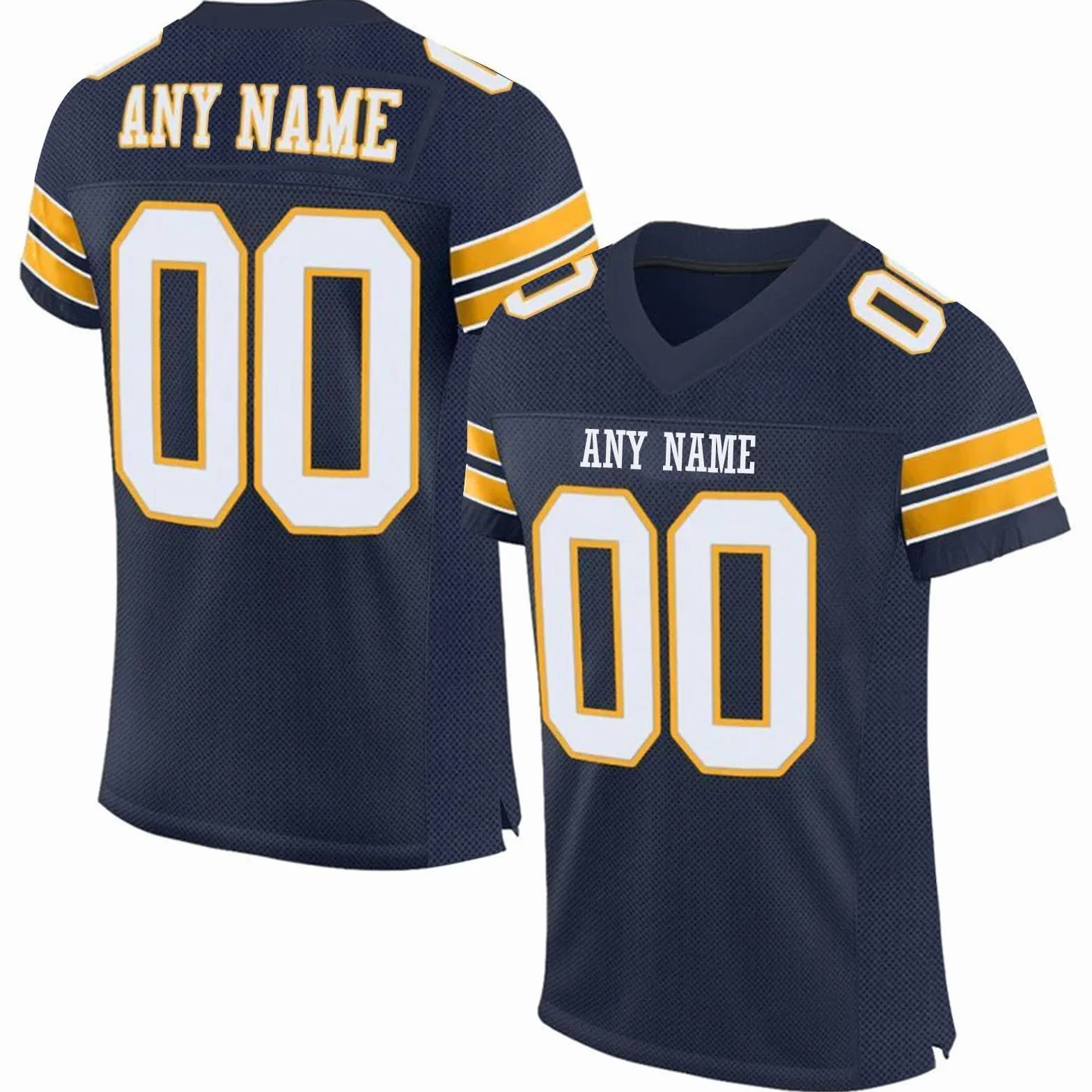 Maillot Football Americain Personnalisable avec Nom et Numéro pour Adulte Enfant Homme Femme Oversize