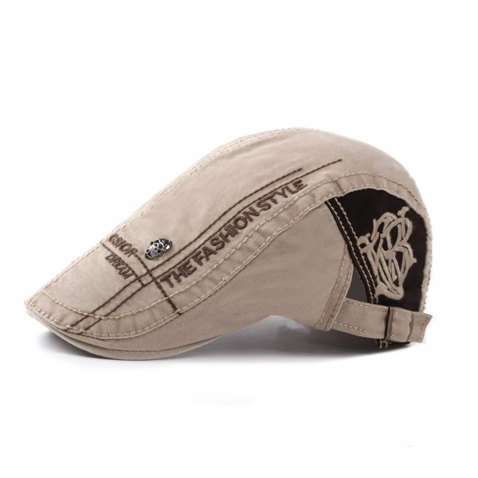 Bérets Homme Chapeau Coton Falt Cap