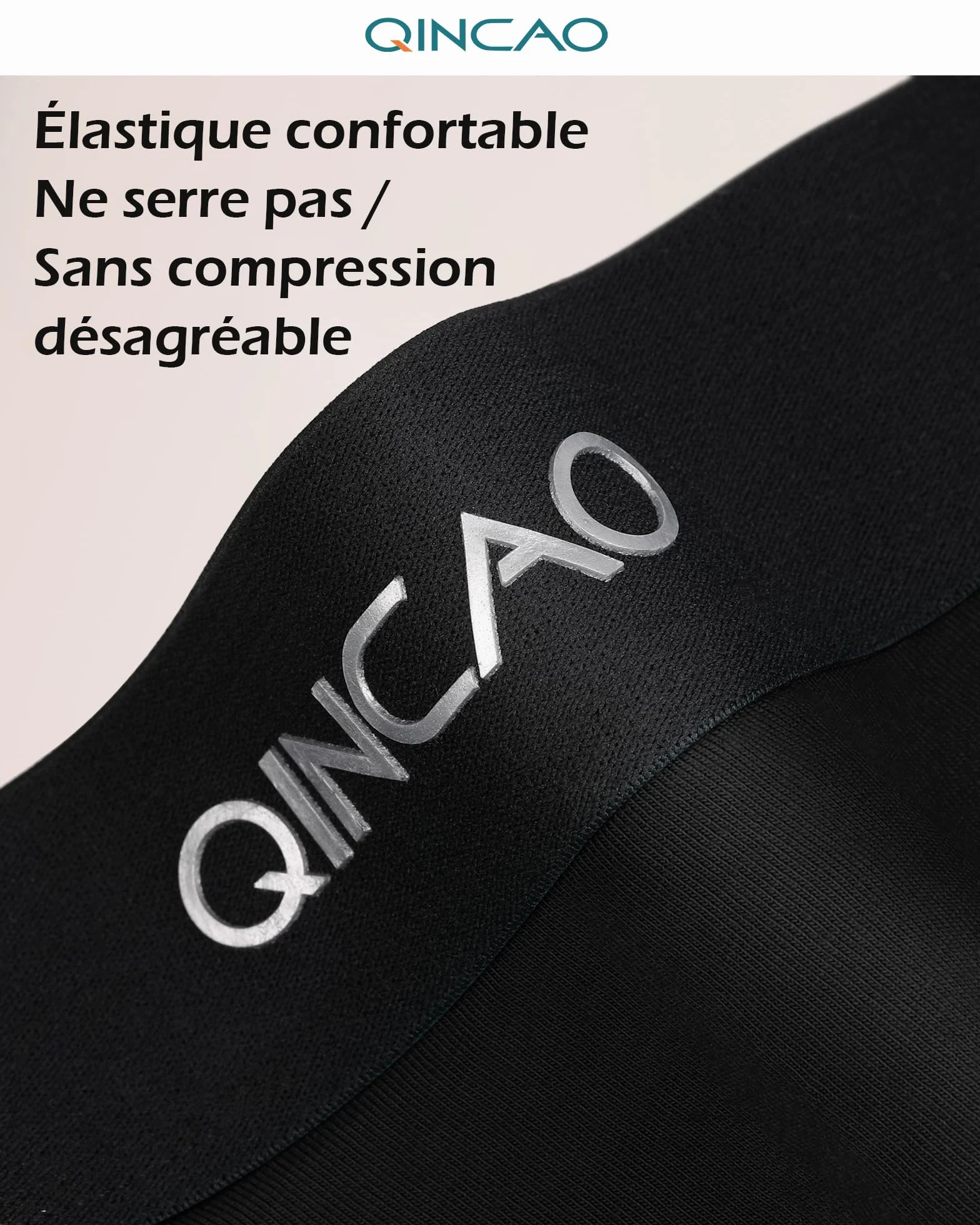 QINCAO Boxers Homme Lot de 6 Coton Trunk Caleçons Doux Confortables