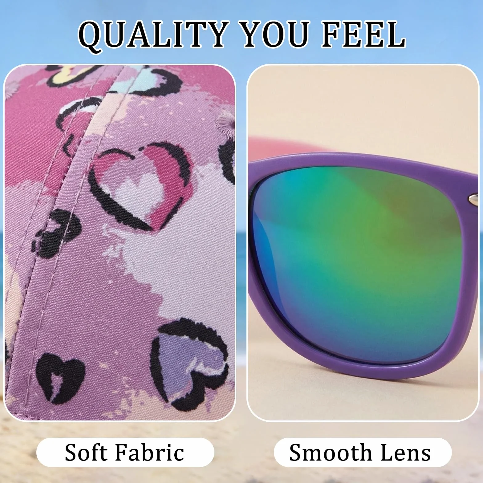 Casquette Lunettes de Soleil Enfants Fille, Chapeau de Soleil Fille Queue de Cheval Doux Confortable, Anti-Soleil Respirant