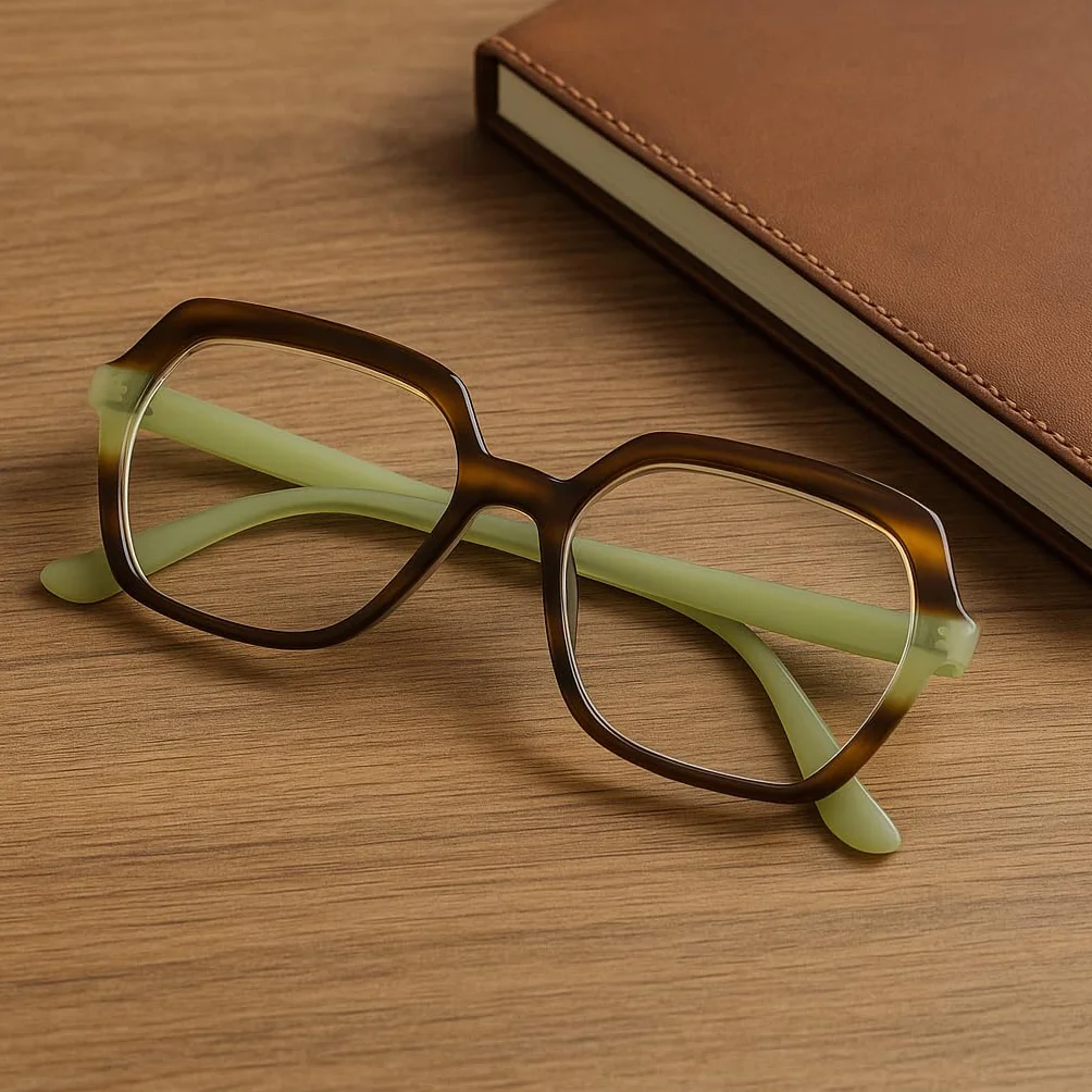 Lunettes de Lecture Oversize Hexagonales Monture Légère Femme