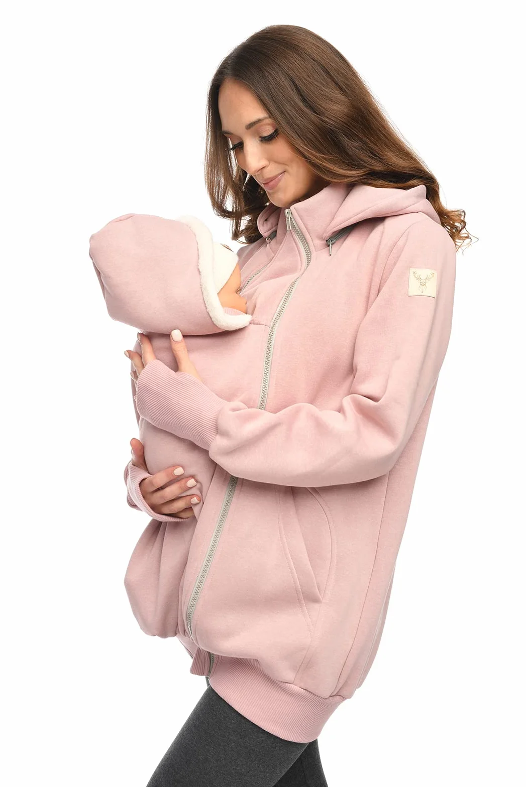 Veste de portage 3 en 1 - Pull de grossesse pour porte-bébé - Veste kangourou
