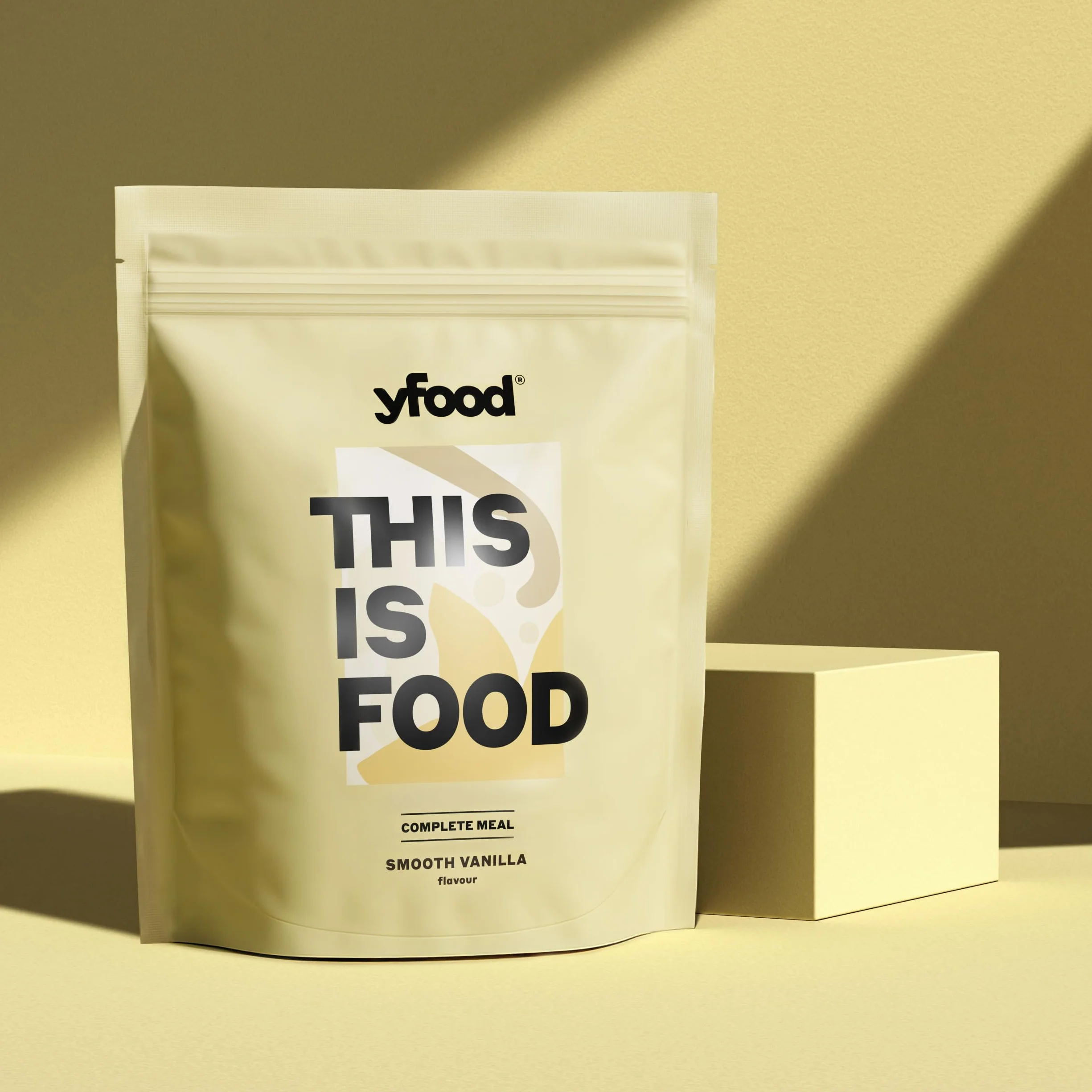yfood poudre Smooth Vanilla, substitut de repas protéiné, THIS IS FOOD, 26 vitamines et minéraux, 12 repas, goût vanille