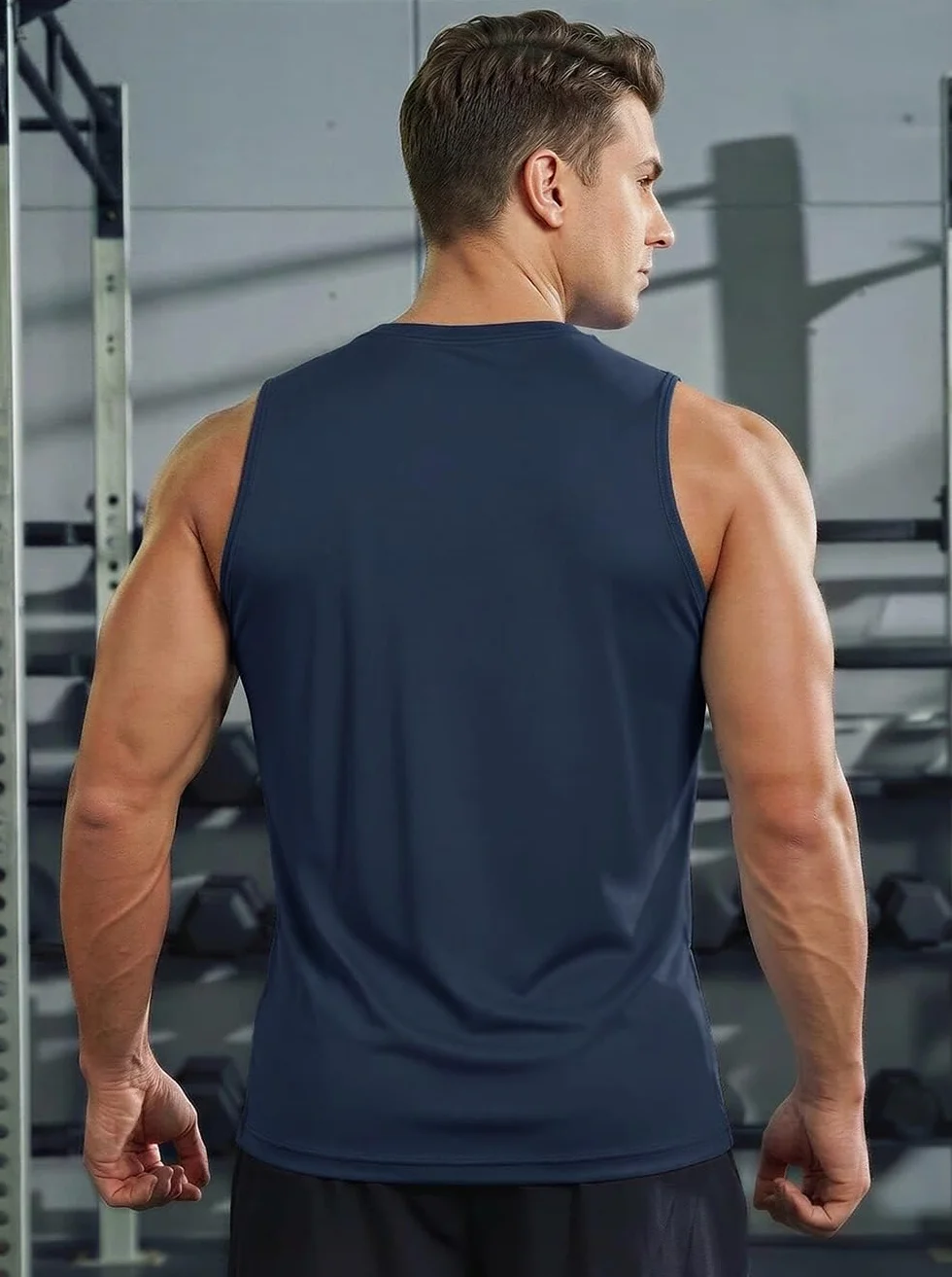 MAGCOMSEN Débardeur Homme Sport Anti UV Séchage Rapide Respirant Muscle Gym Gilets