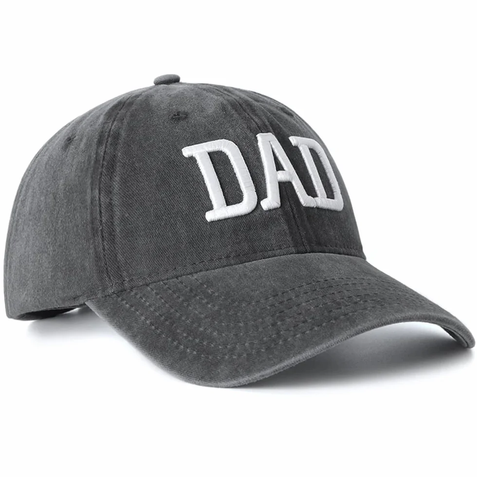 Lot de 2 casquettes de baseball brodées réglables pour maman et papa, cadeau classique