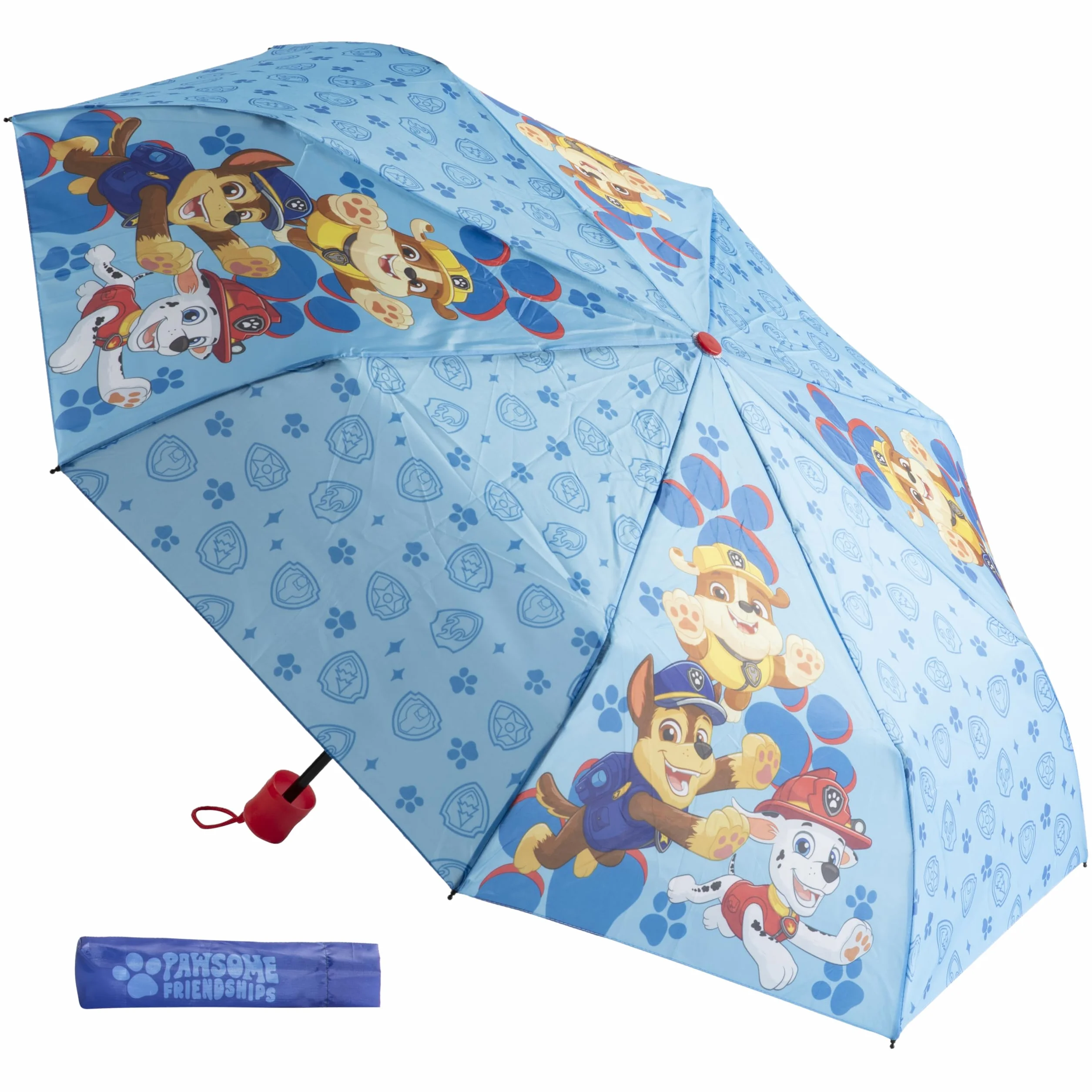 Parapluie pliable de poche diamètre 94 cm pour enfants avec housse