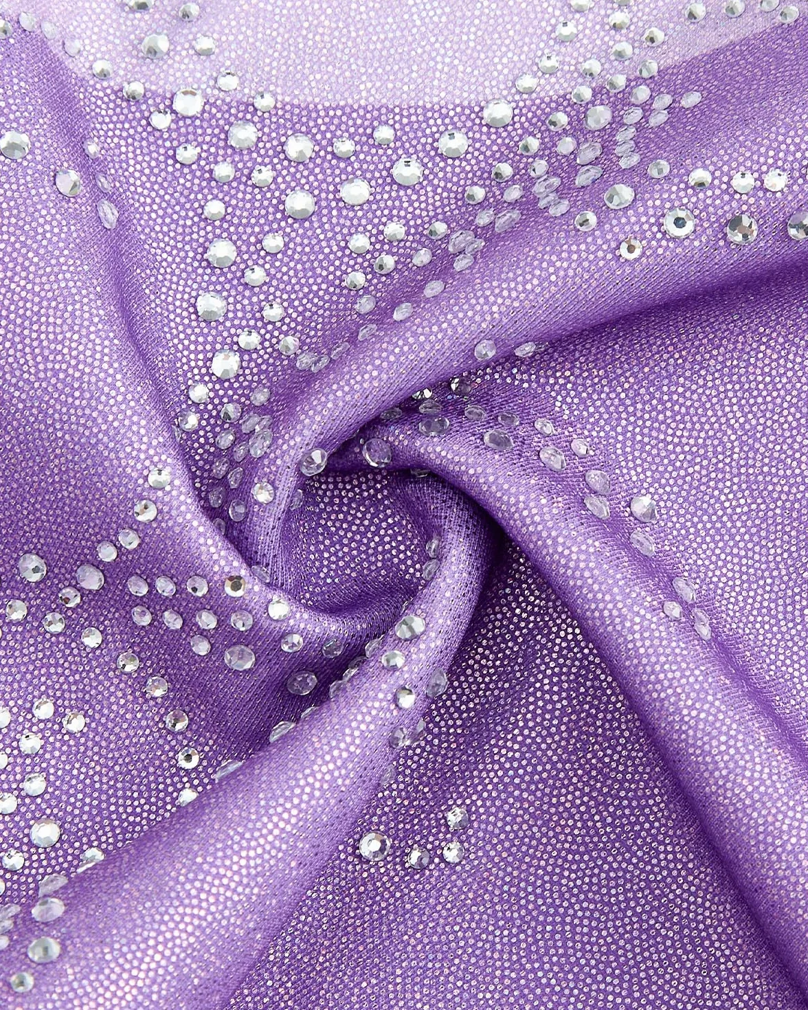 Gogokids Ensemble de Gymnastique Sans Manches 3 Pièces pour Filles avec Short Strass Design Croisé, Tenues Scintillantes Ballet 3-12 Ans