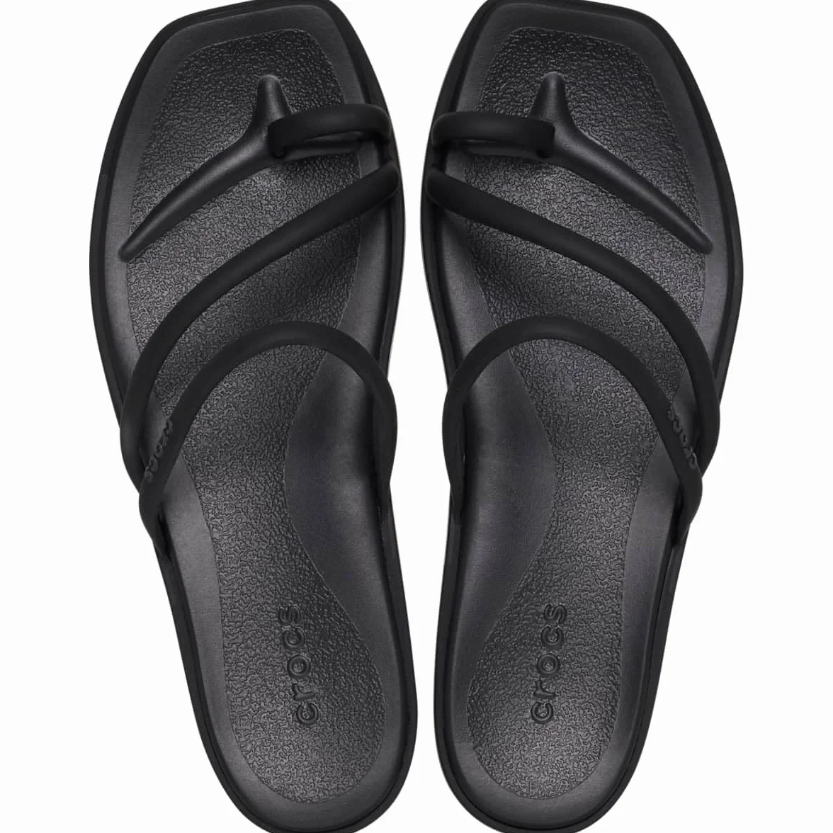 Crocs Miami Toe Loop Sandale plate Femme