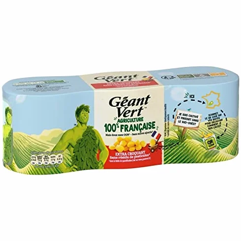 GÉANT VERT MAÏS EXTRA CROQUANT 1/4 X 3 420G, GEANT VERT, LOT DE 4