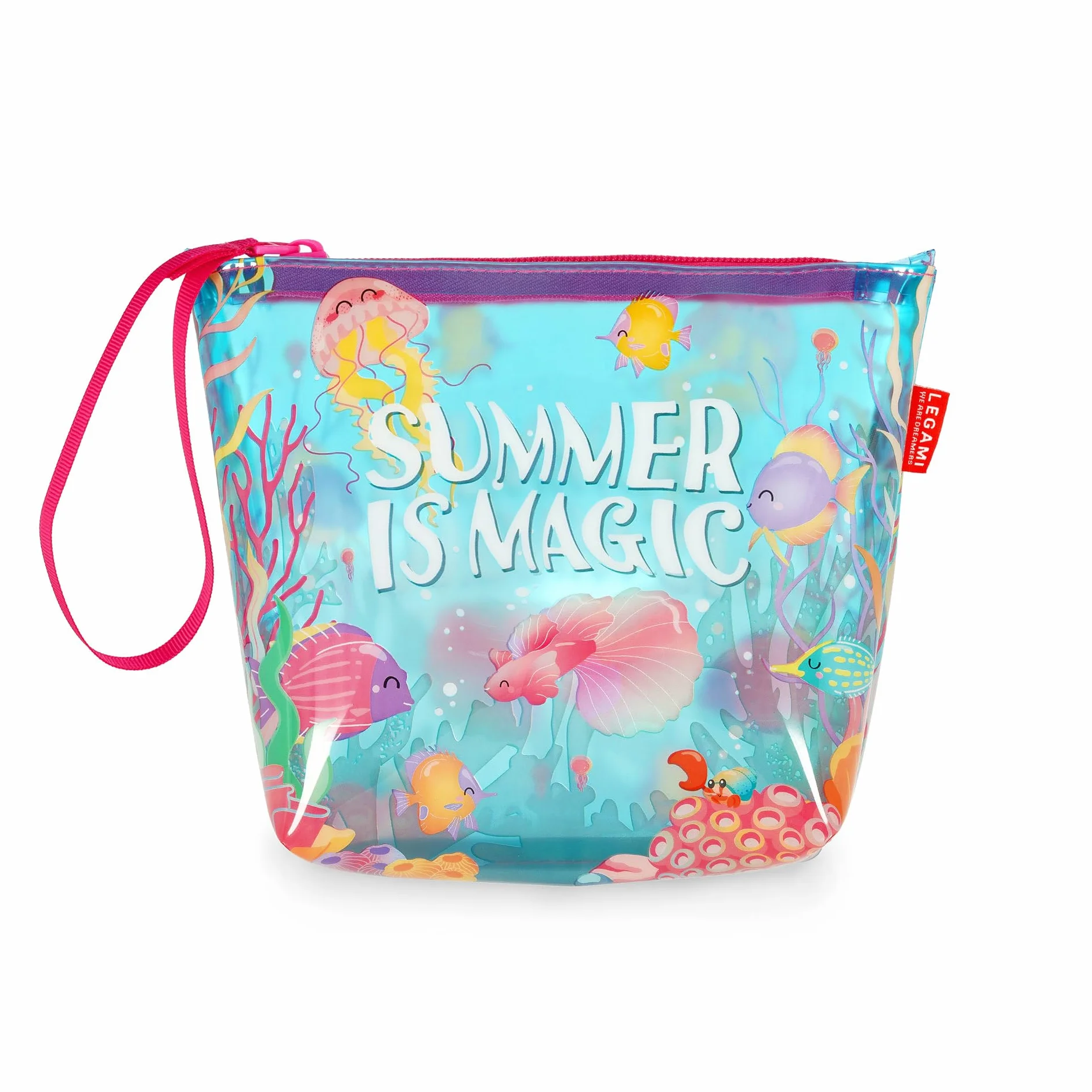 Legami Sac de plage pour femmes avec fermeture éclair 20 x 16 cm