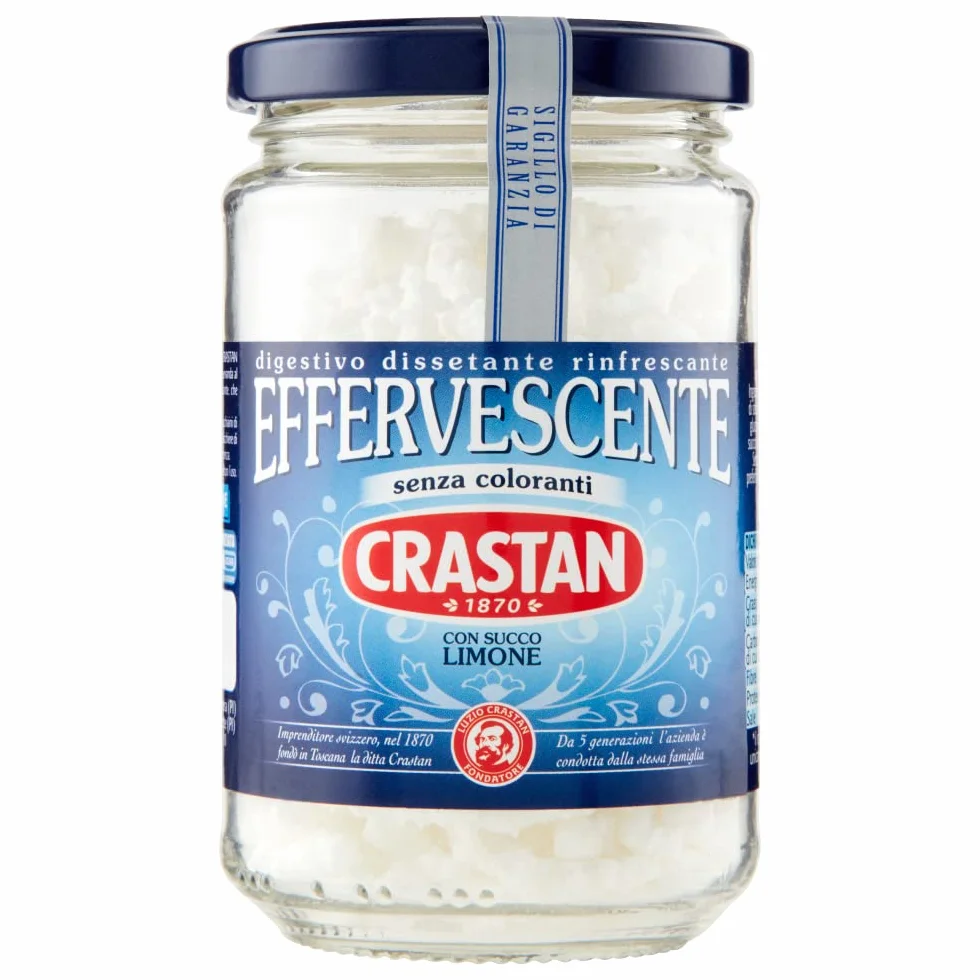 6 x Crastan citron vert rafraîchissant pour la digestion, avec goût citron, 100 g