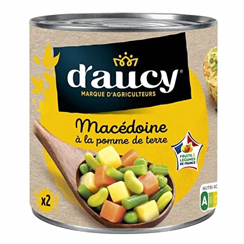 D'AUCY - Macedoine Déjà Égouttée 265G - Lot De 4