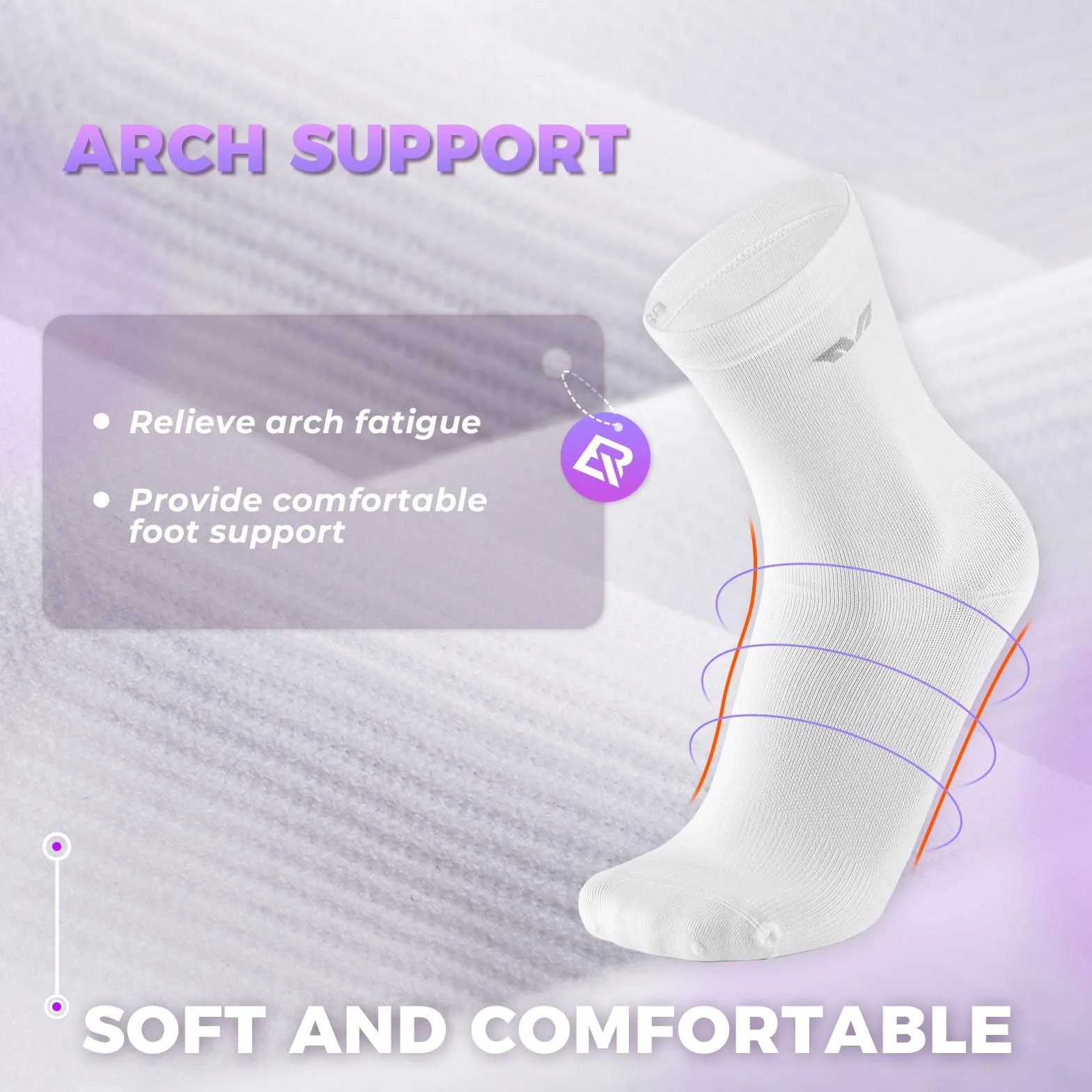 ROCKBROS TVI Chaussettes de Sport Femme Lot de 2, Socquette Courte Respirante Running Cyclisme Fitness Taille S/M
