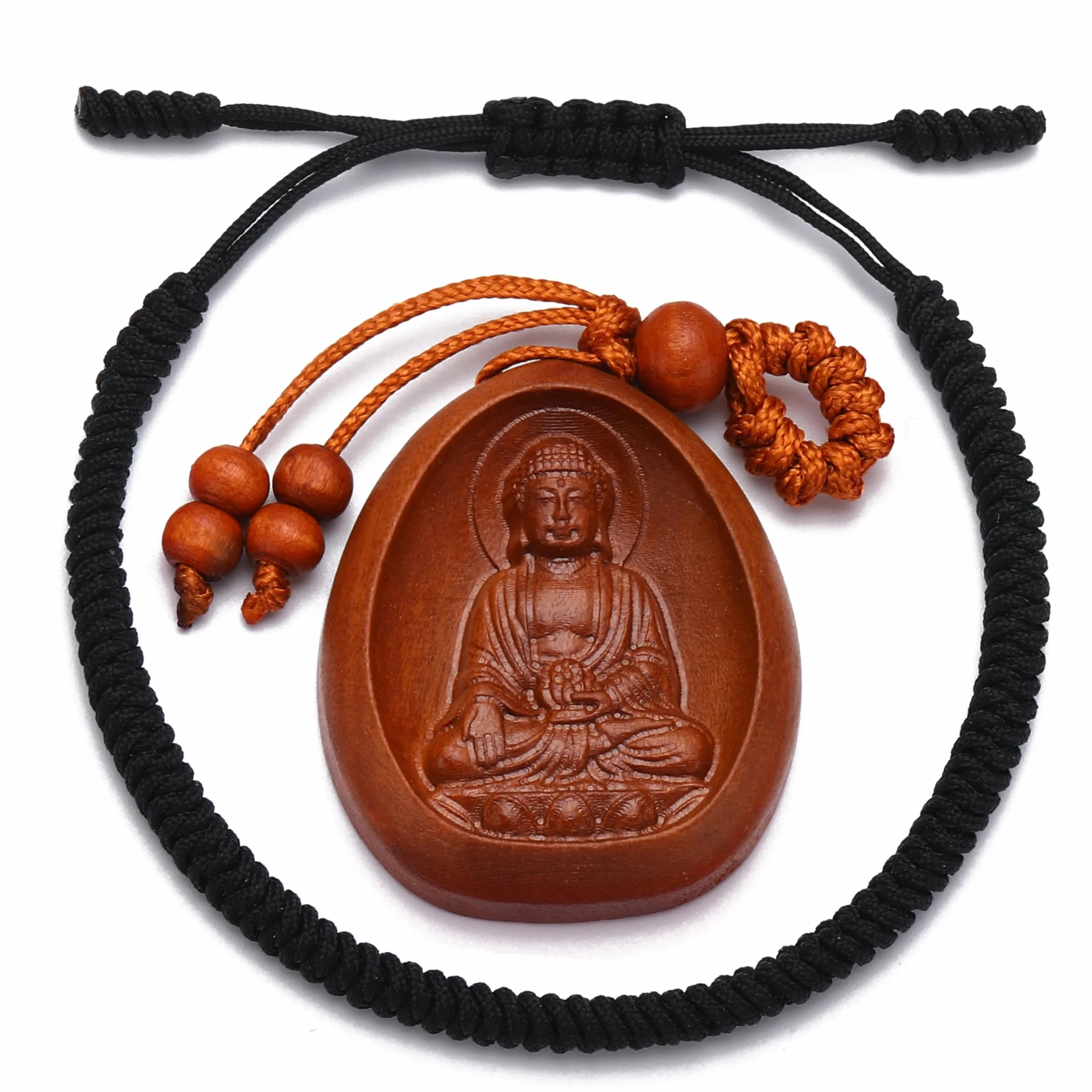 Bracelet porte-bonheur LUCKY BUDDHIST en Nylon réglable pour hommes et femmes