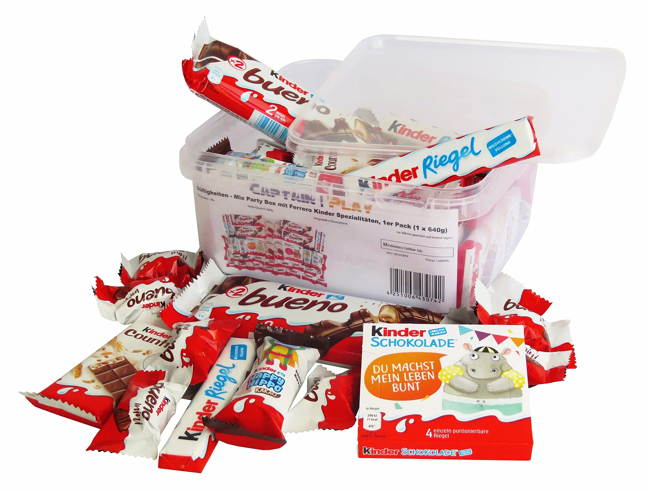Boîte Spéciale avec Ferrero Kinder Spécialités 640g