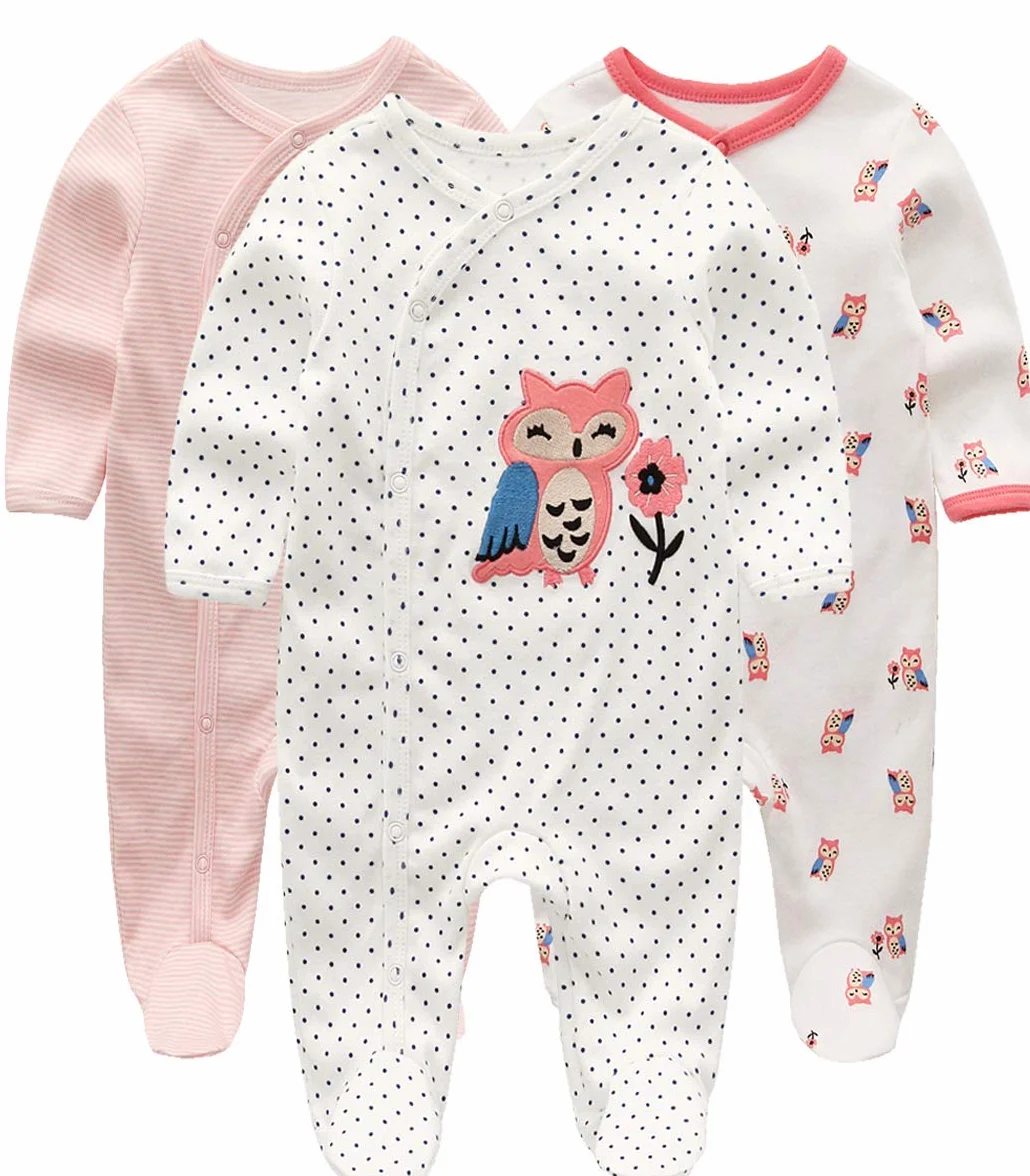 Kiddiezoom Lot de 3 bodies à manches courtes bio pour bébé garçon