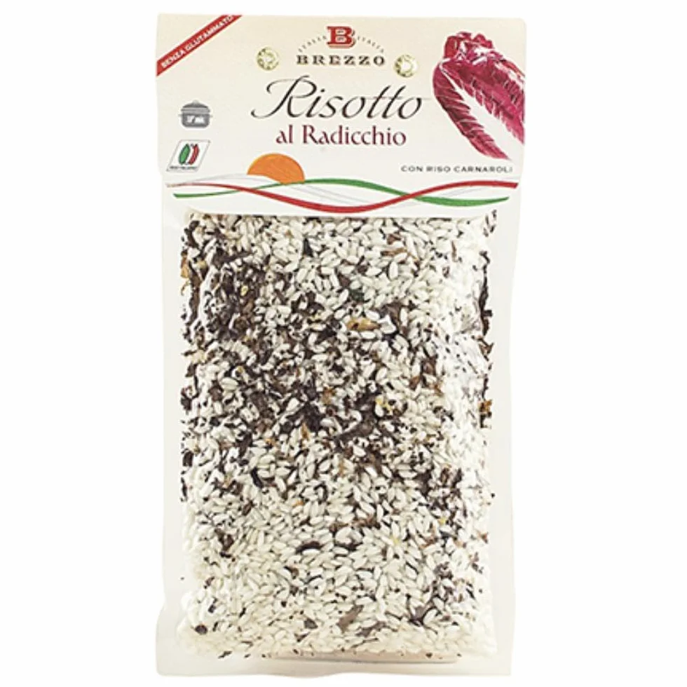 Brezzo Tris di Risotti de 300 g au radicchio, Citrouille et champignons cèpes