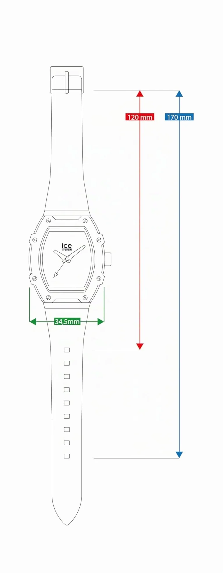 Ice-Watch Ice Boliday Montre Femme Bracelet Silicone Small