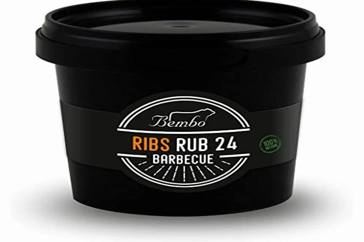 Rub BBQ Ribs 24 Bembo – 500 g - Mélange d’Épices pour Travers de Porc – Marinade Sèche Barbecue – Idéal Grill et Fumage – Made in Italy
