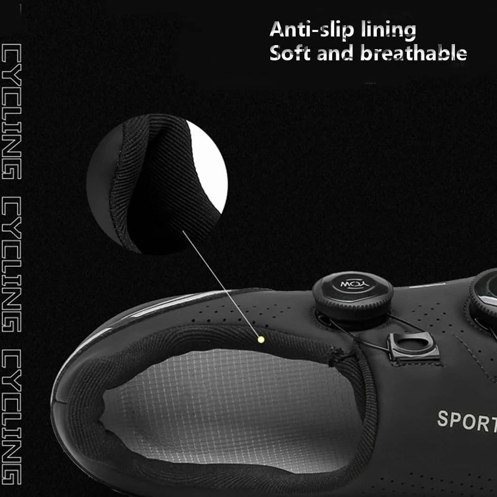 Mateju Chaussures de Cyclisme Route Respirantes SPD-SL Delta Cleats Indoor Outdoor