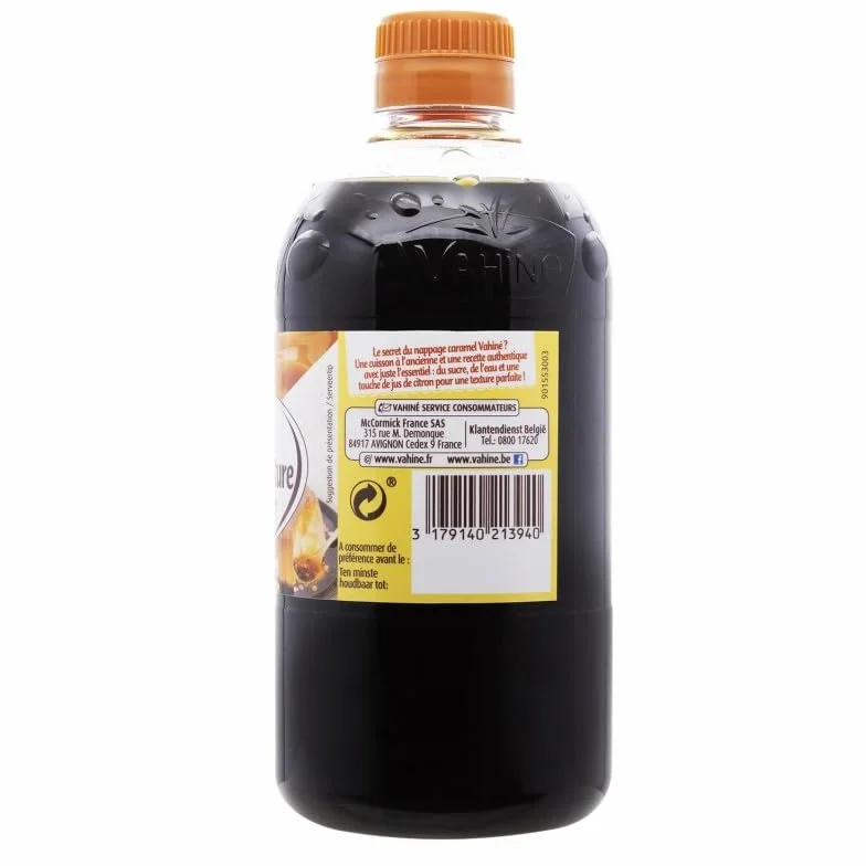VAHINÉ - Nappage Caramel Nature - Prêt à étaler sur vos desserts - 700G de douceur gourmande - La touche sucrée pour vos créations pâtissières - Lot De 3