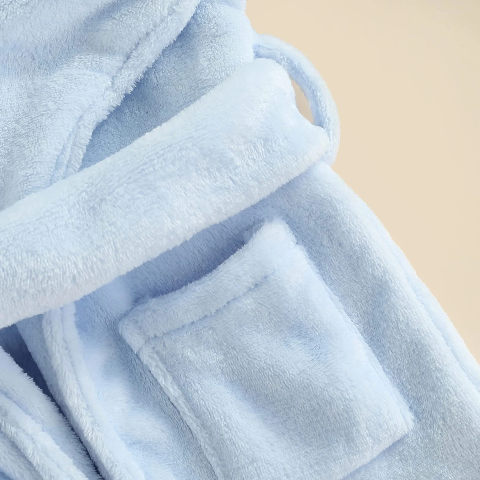 Carolilly Peignoir de Chambre Polaire Enfant Bébé Robe de Chambre Doux Chaud avec Ceinture 12 Mois à 6 Ans