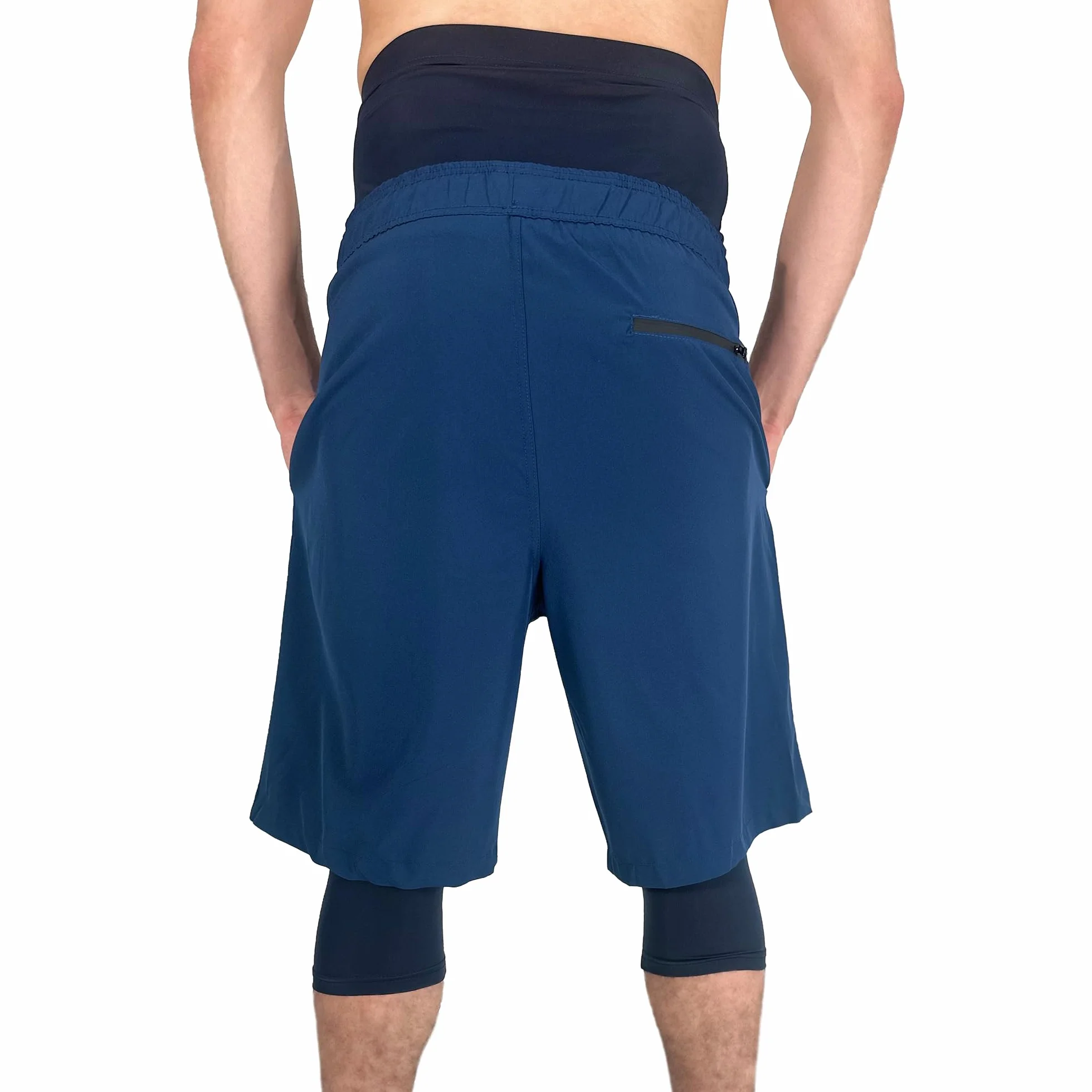 Maillot de Bain Homme Musulman Long Awrah avec Legging Intégré Anti-UV Séchage Rapide