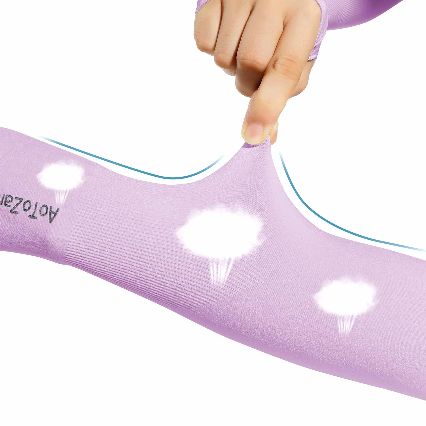 Manchon de Compression Bras UPF50+ UV Protection pour Sport Running Golf Cyclisme