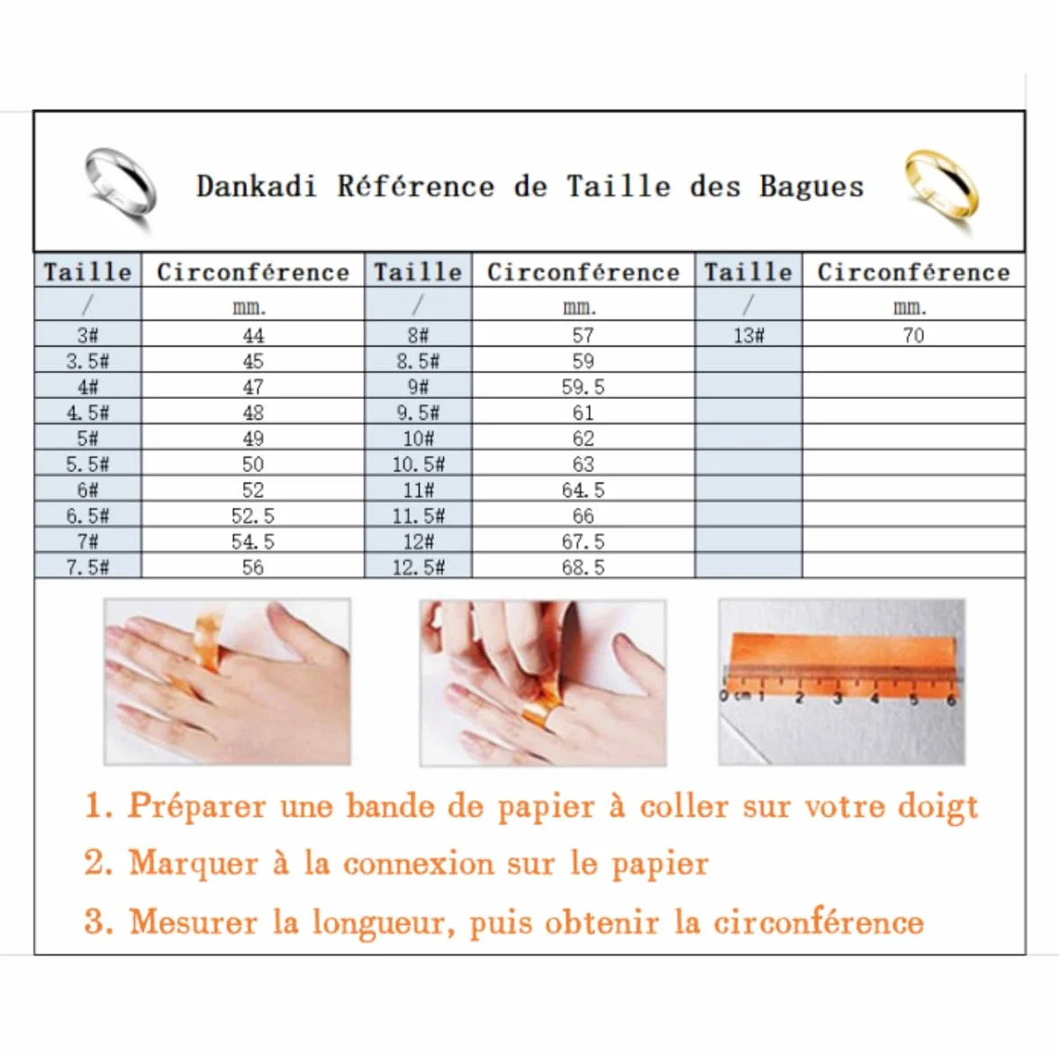 Dankadi Bague Entrelacé 925 Argent 3/5/9 Pièces Largeur 4/6/9mm Taille 49-70mm Anneau Multiple Lot