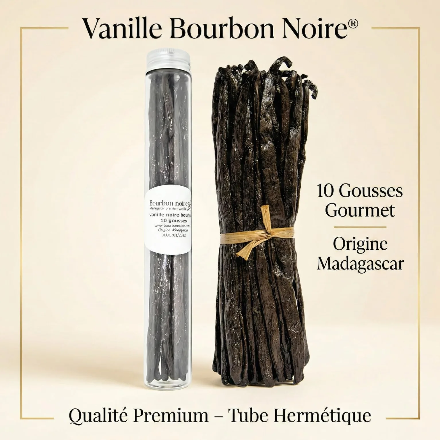 10 gousses Tube - pâtisserie 19 cm