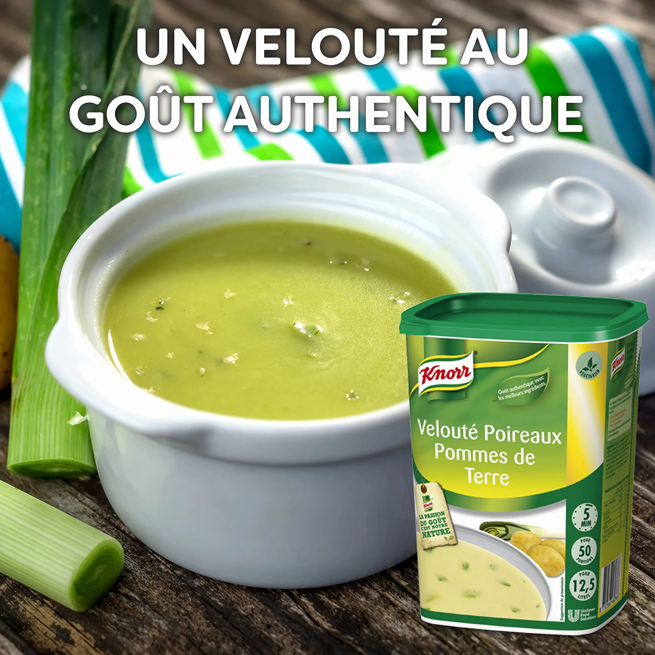 Knorr Professional Knorr Velouté Poireaux & Pomme de Terre 815g 50 portions (Lot de 2)
