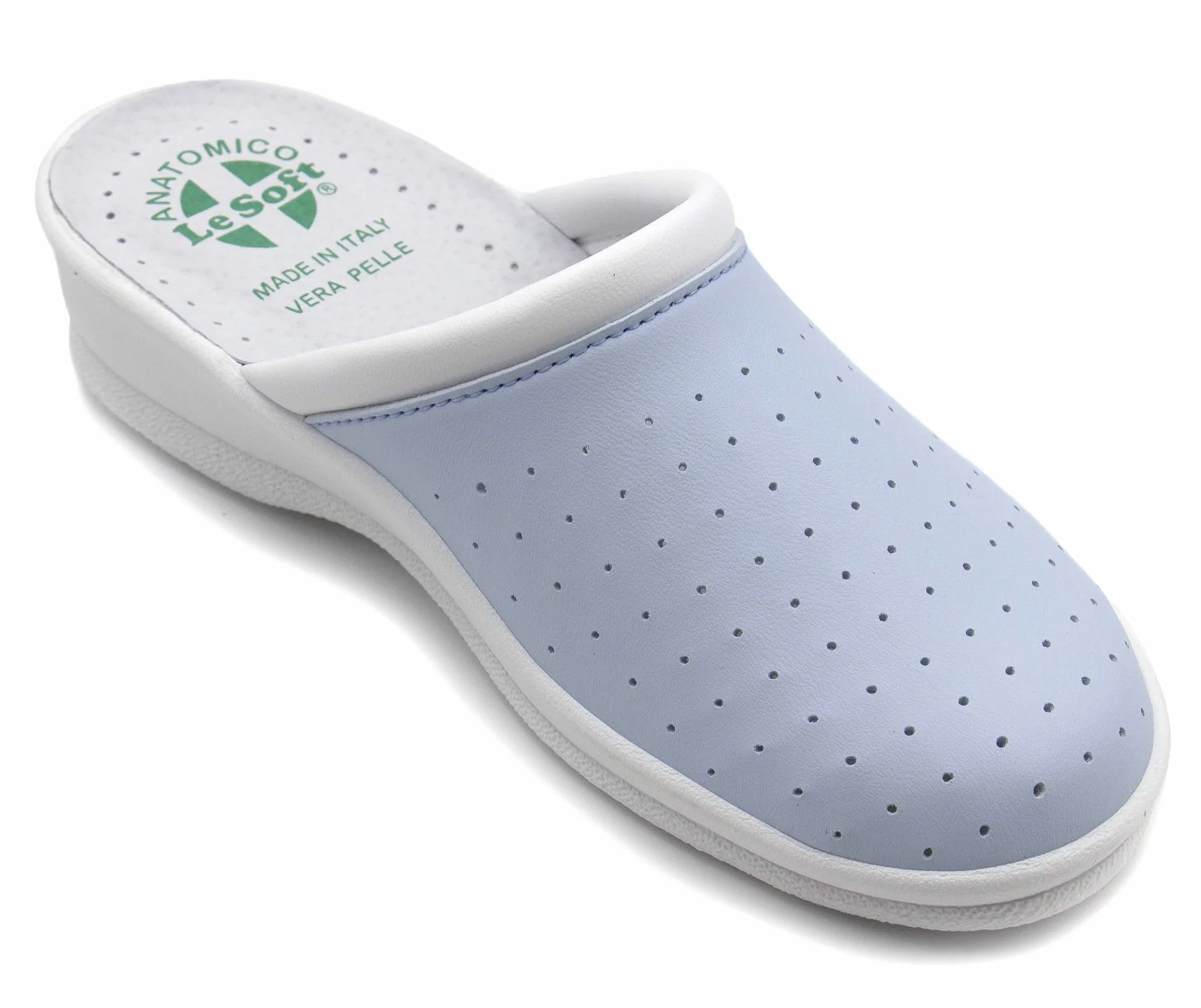 Poligono Pantoufles Sanitaires Homme et Femme, Sabots Fermés Orthopédiques Semelle Anatomique Made in Italy