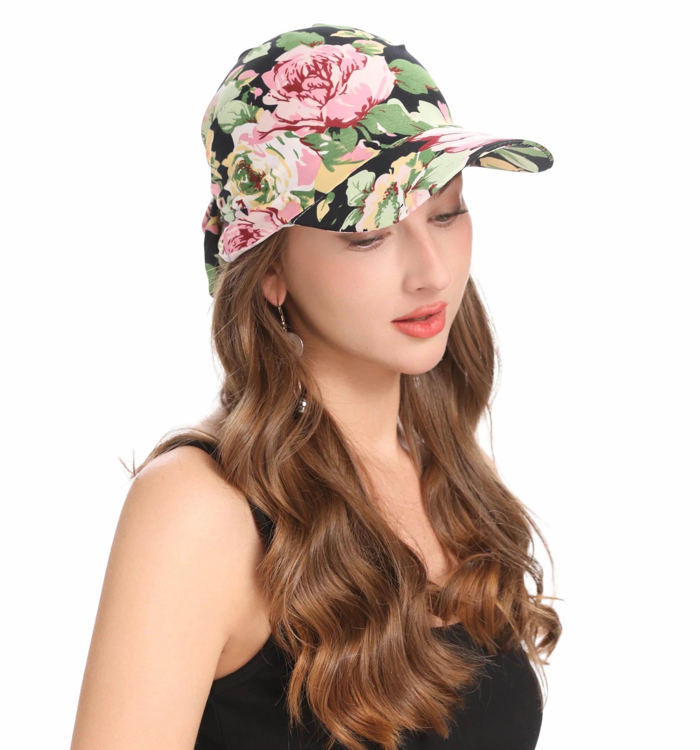 Bonnet d'été Chimio pour Femme avec visière