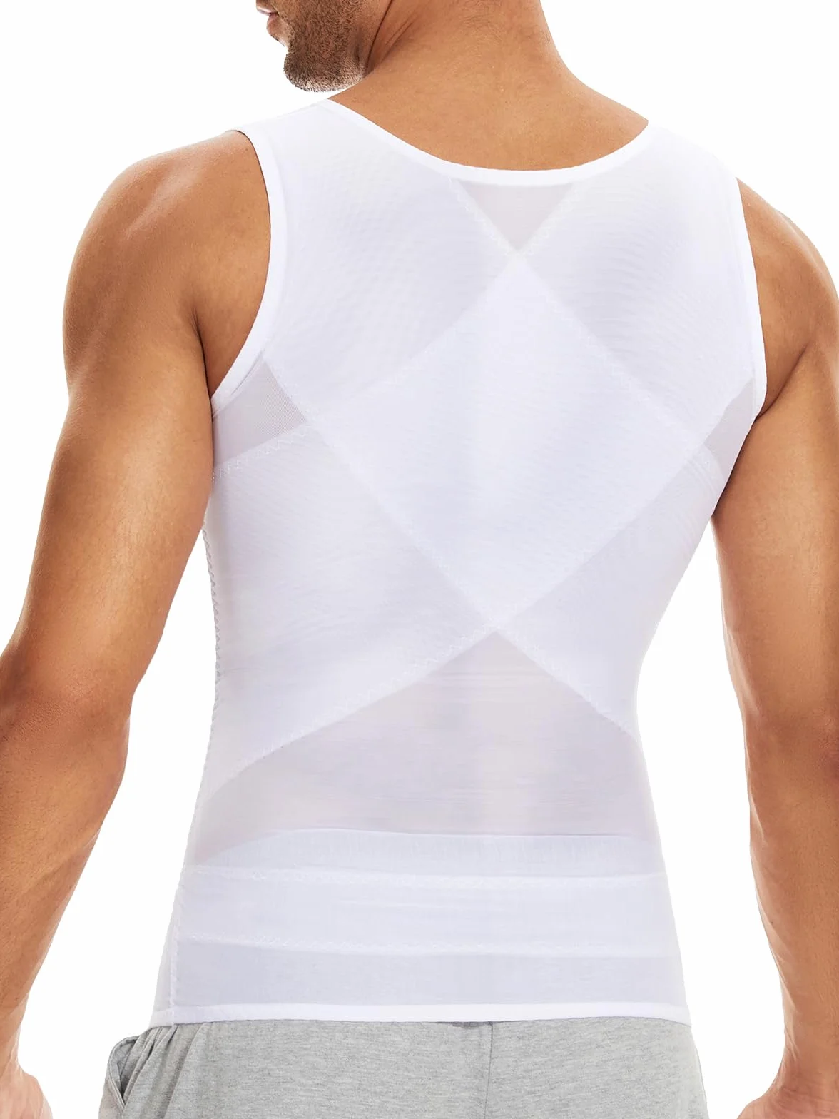 SLIMBELLE Débardeur de Compression Homme Gaine Ventre Plat T Shirt Gainant Minceur Body Shaper